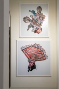 Helina Metaferia installation at 1-54 Contemporary African Art Fair, 2021. Courtesy of Ridvan Bayrakoglu and Addis Fine Art.