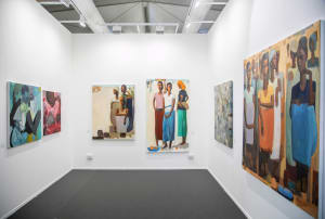 Installation views of Art Dubai 2021. Courtesy of Jalal Abuthina and Addis Fine Art