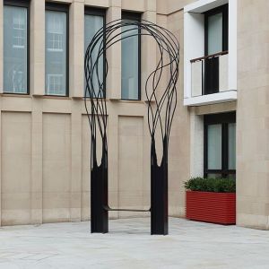 Pablo Reinoso has recently unveiled a sculptural 6-metre metal archway...
