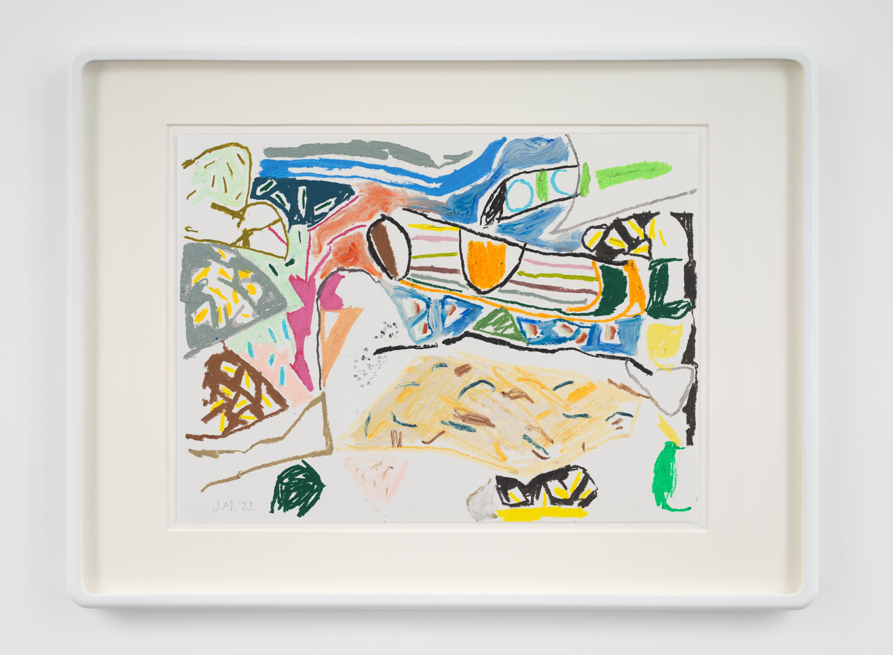 Swainsdale, 2022 oil stick and oil pastel on paper 34 × 46 cm (13 ¼ × 18 ¼ in) £2000...