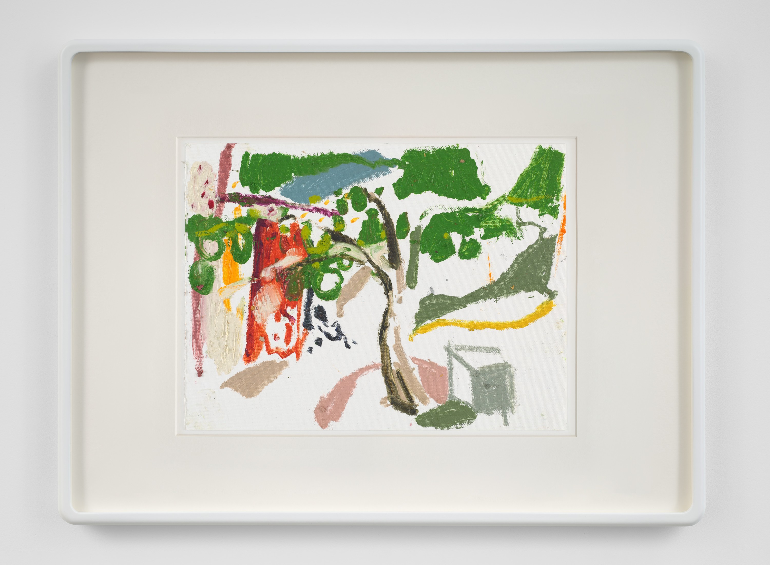 Talk Back, 2022 oil stick and oil pastel on paper 30 × 40 cm (11 ¾ × 15 ¾ in)...