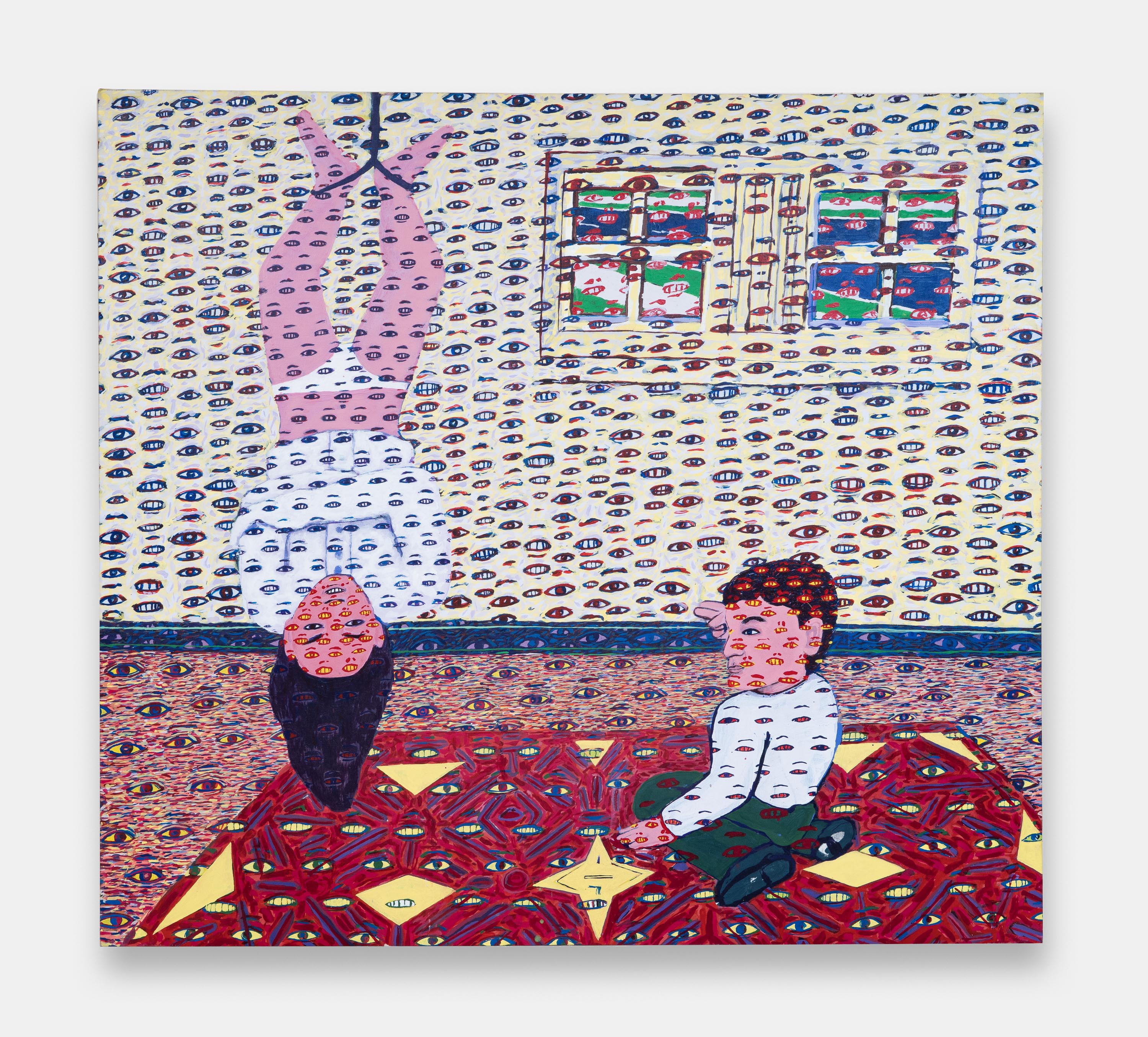 Houdini's Mom, 1991 acrylic on canvas 112 × 122 cm (44 × 48 in)