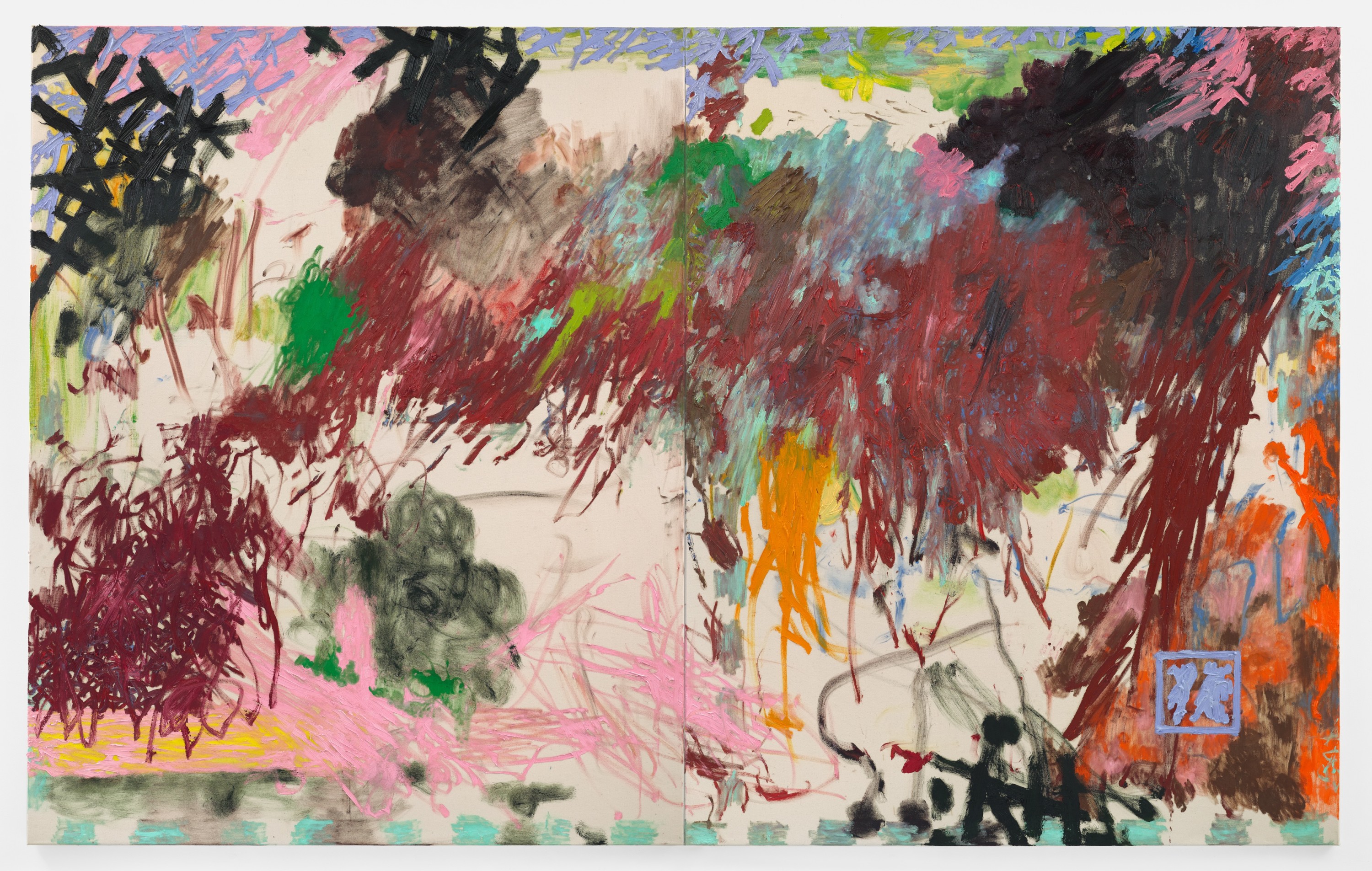 Suck The Pleasure Out Of Everything, 2020 oil on canvas 200 × 320 cm (78¾ × 126 in) (DP125)