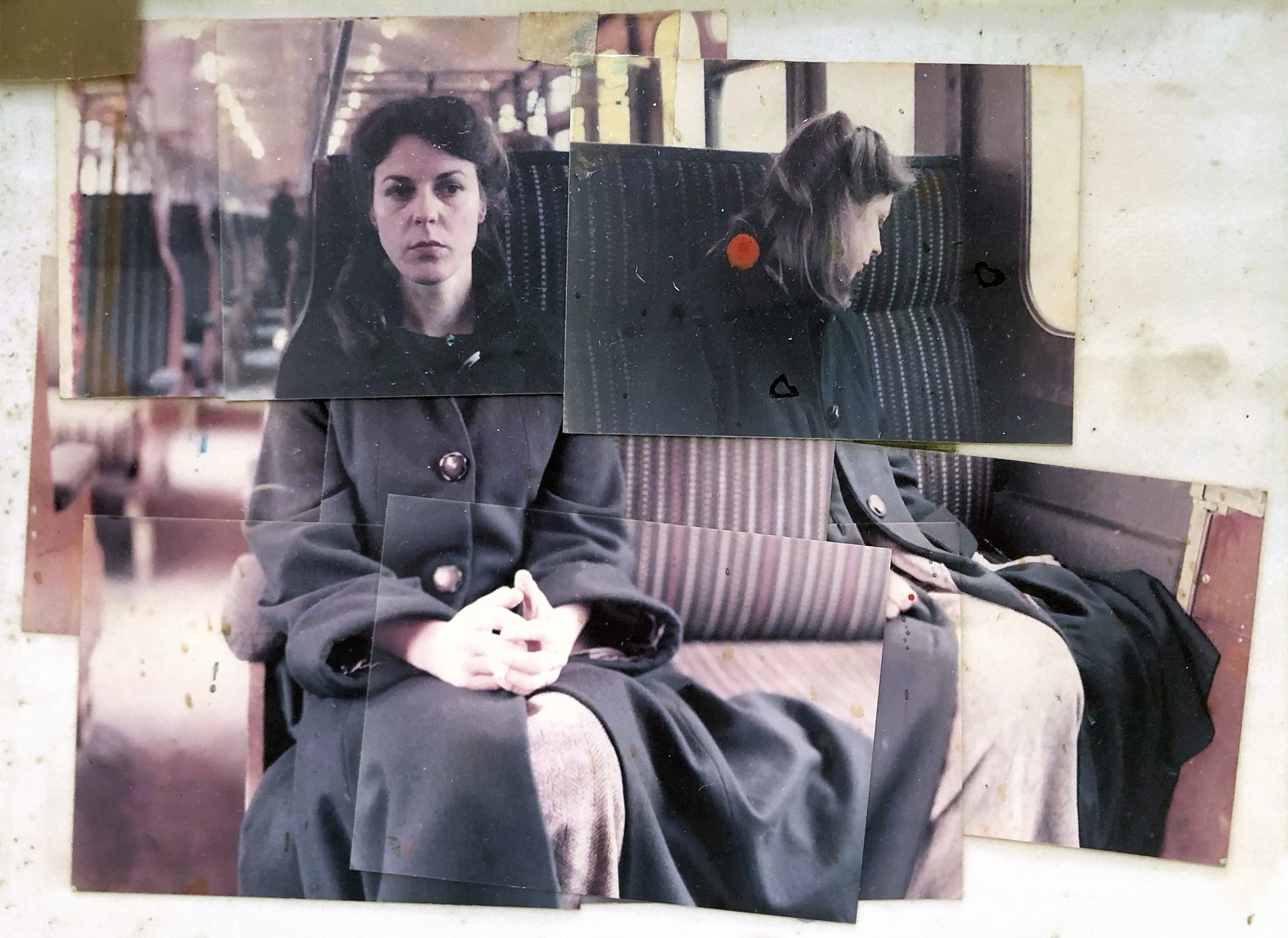 Collaged photographs, 1975. Preparatory work for Barely Palatable 1975-76.