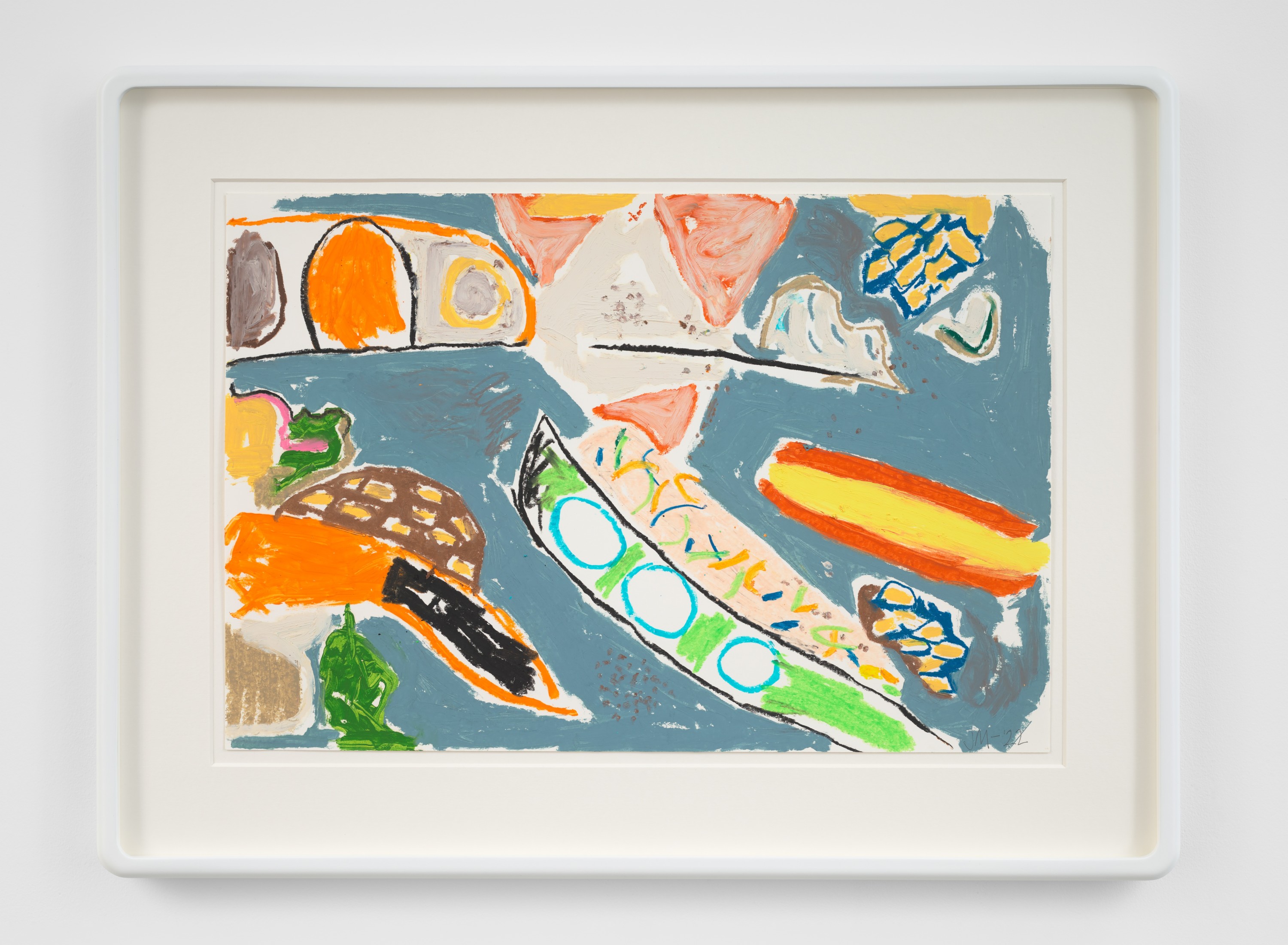 Mid Air, 2022 oil stick and oil pastel on paper 34 × 51 cm (13 ¼ × 20 in) £2000...