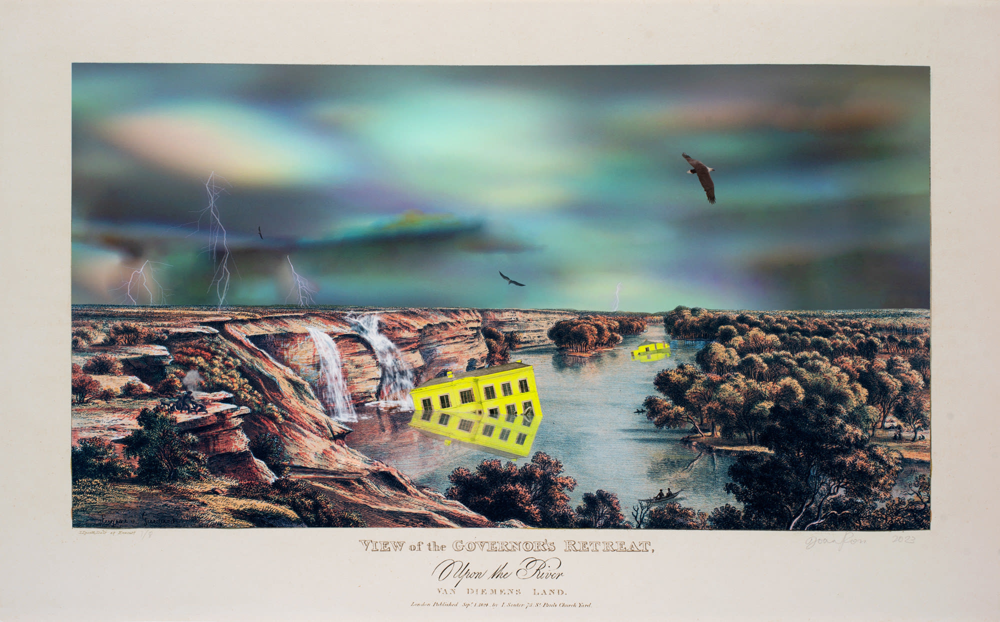 Joan Ross, Things also go wrong in mansions. Upon the river, Van Diemens Land, 2023