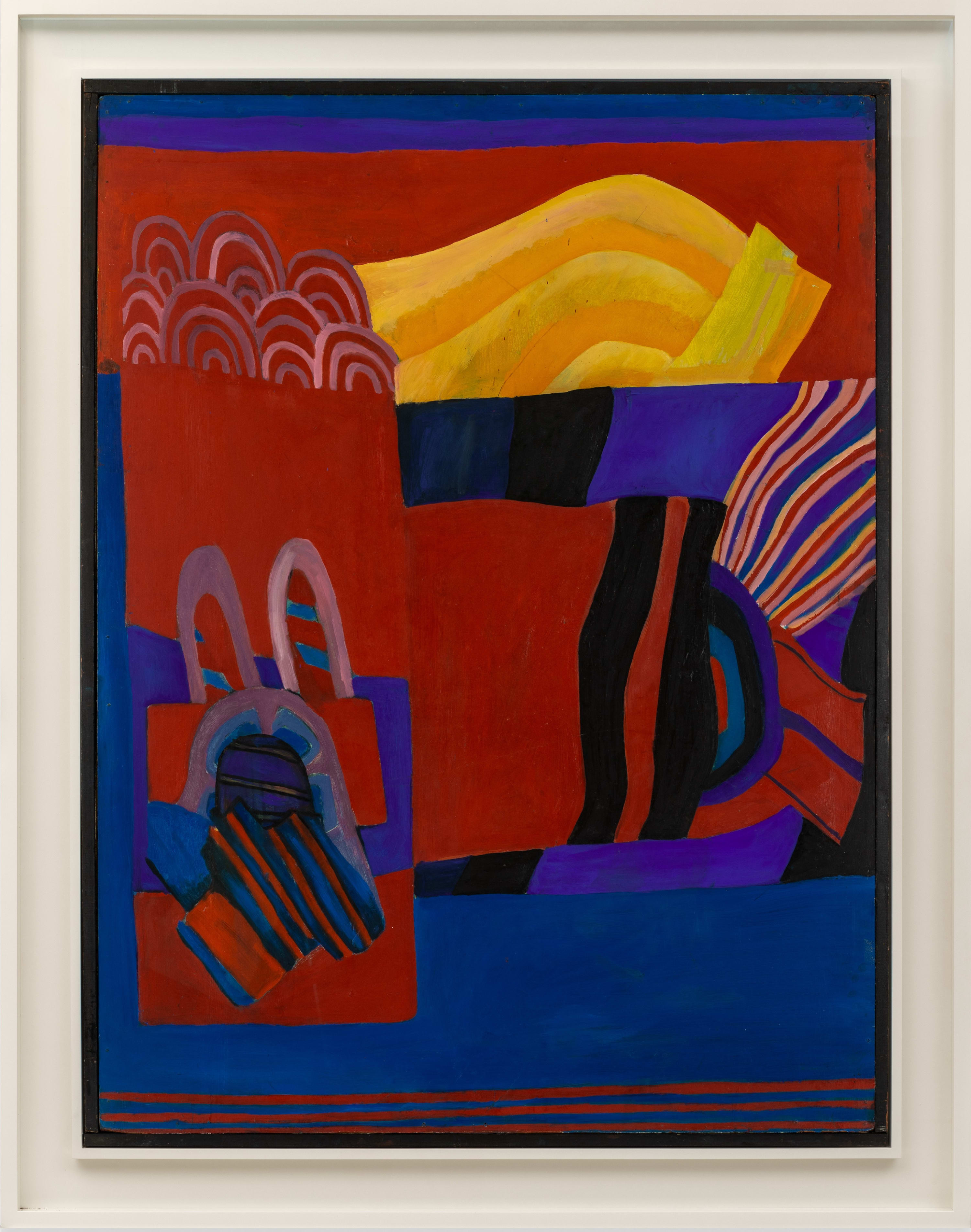 Pauline Boty, Untitled (red yellow blue abstract), 1961