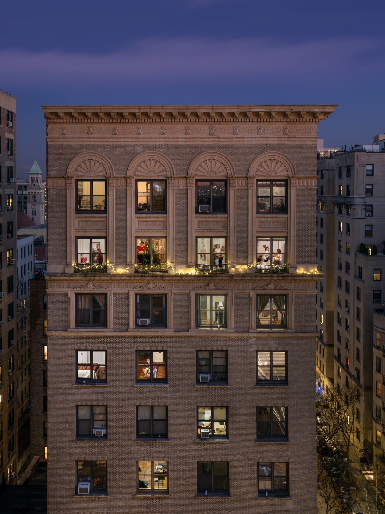 Gail Albert Halaban Hannukah and Christmas, Upper West Side, 2021