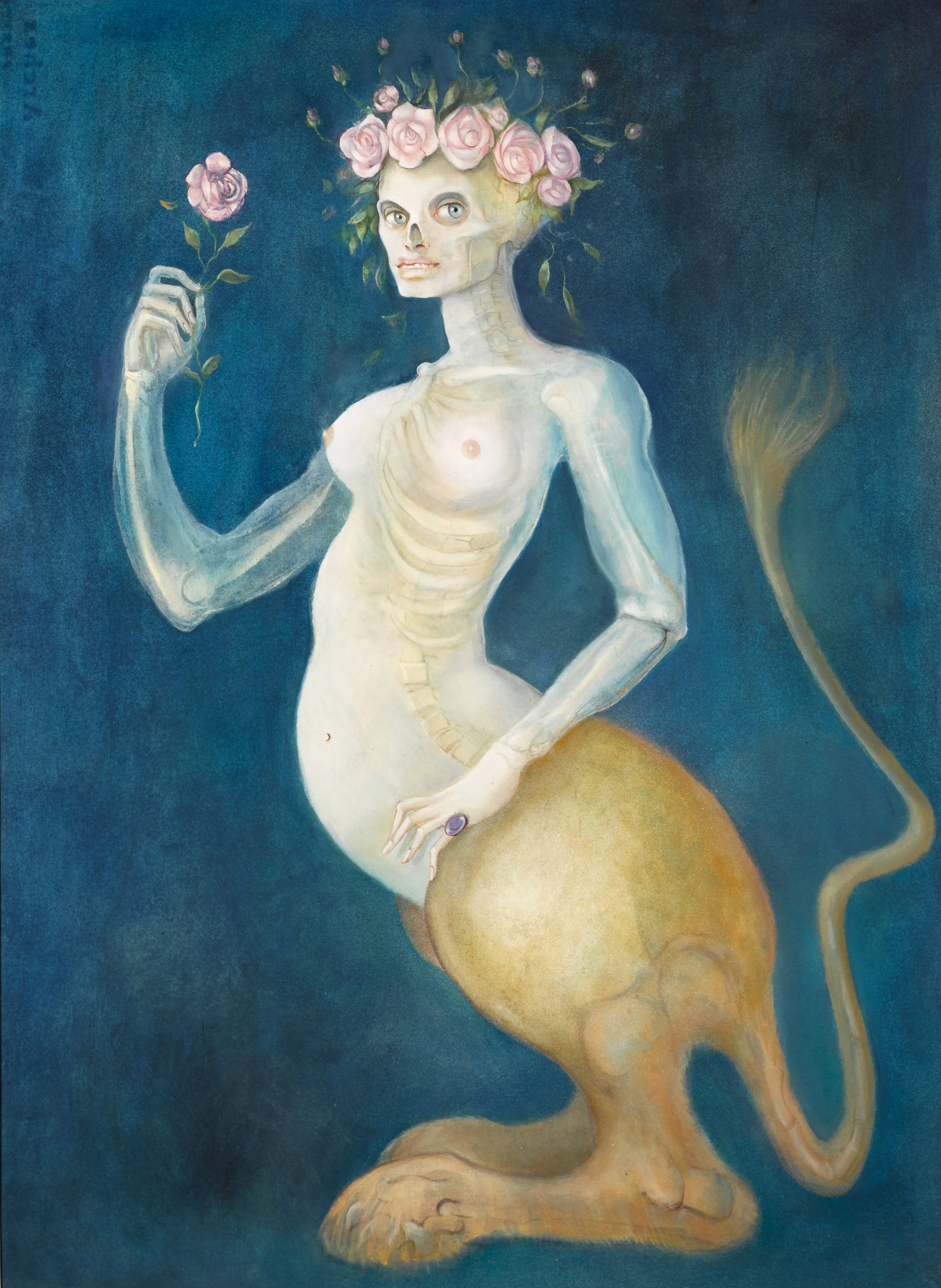 Leonor Fini, Sfinge la morte / La Belle, 1973