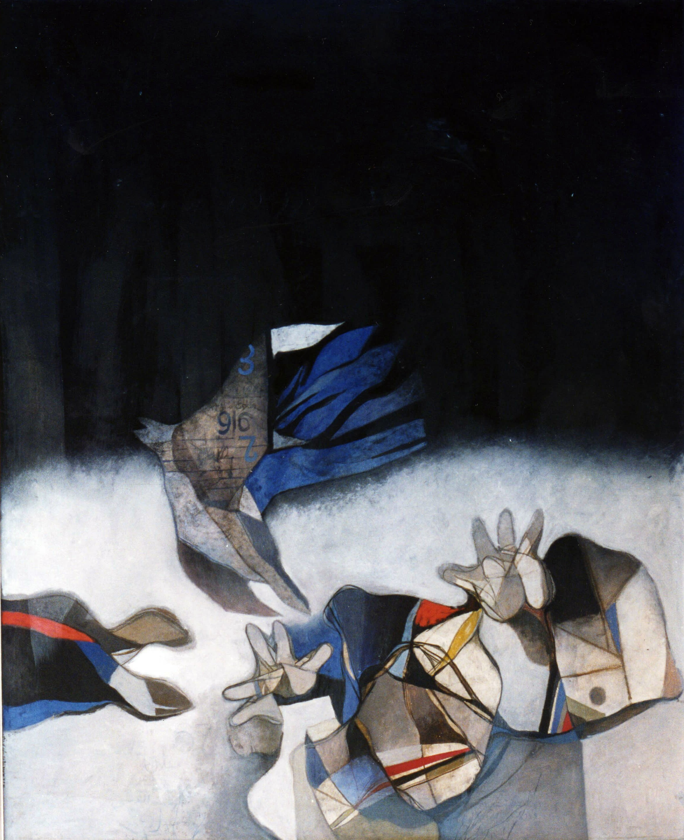 Dia al-Azzawi The Guilty Memory 125 x 153 cm Oil on canvas 1976