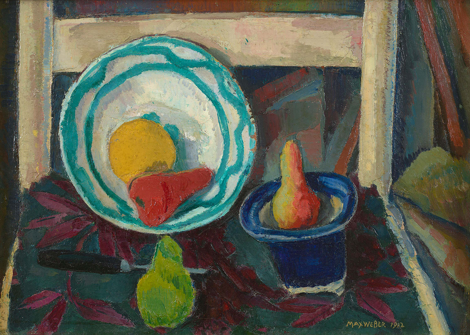 Max Weber, Still Life with Purple Leaves, 1912