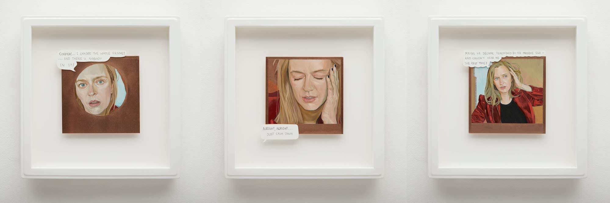 Natasha Walsh Damsel in distress, 2023-24 Sitter: Grace Otto Reference: Roy Lichtenstein, I Can See the Whole Room...and There's Nobody...