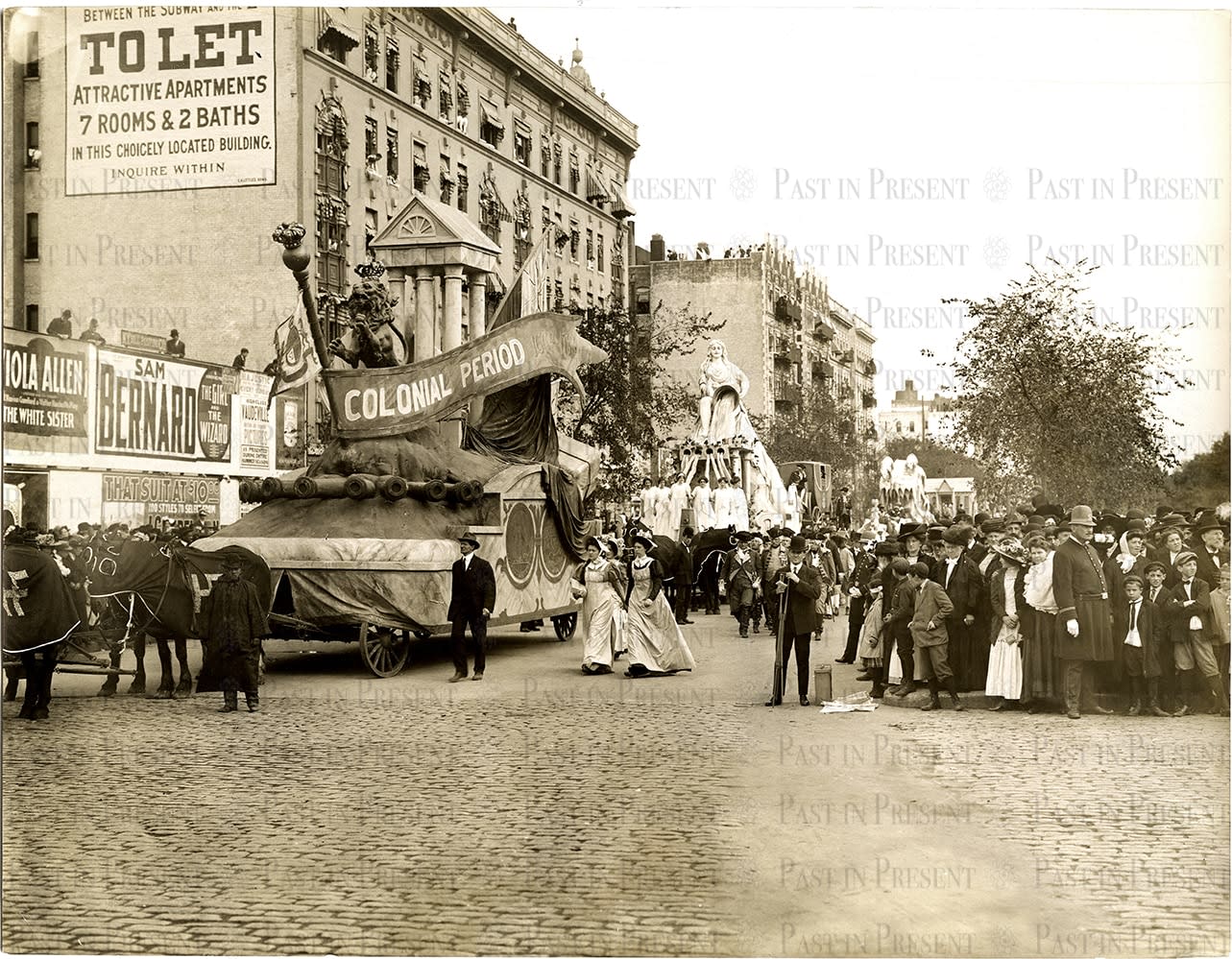 Hudson-Fulton Celebration Parade Float # 23 Title Car, Colonial Period New York City, 1909