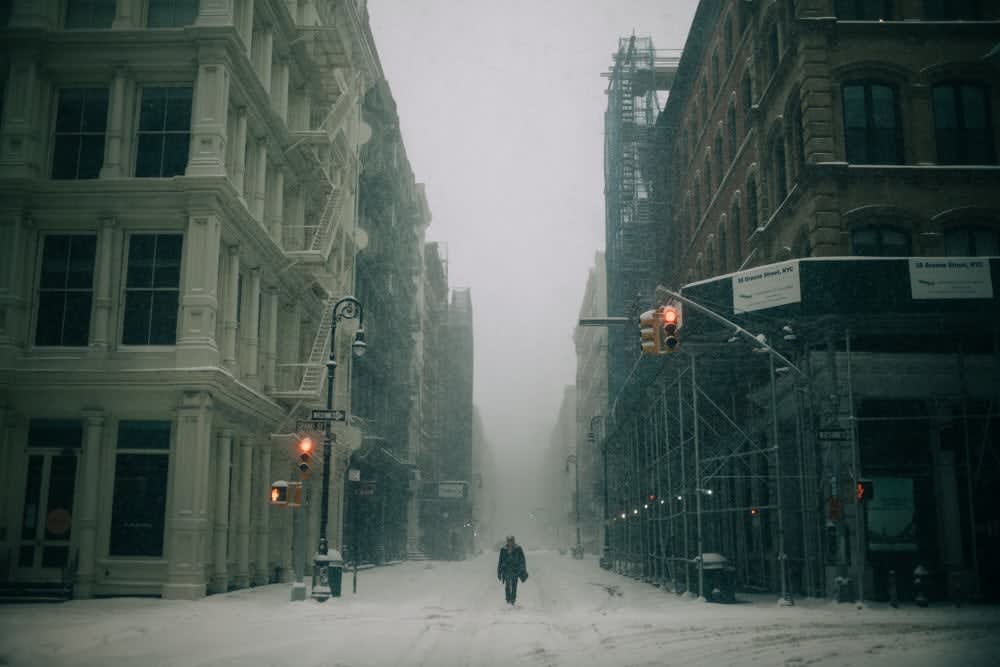 PHIL PENMAN, SOHO SNOWSTORM, 2021