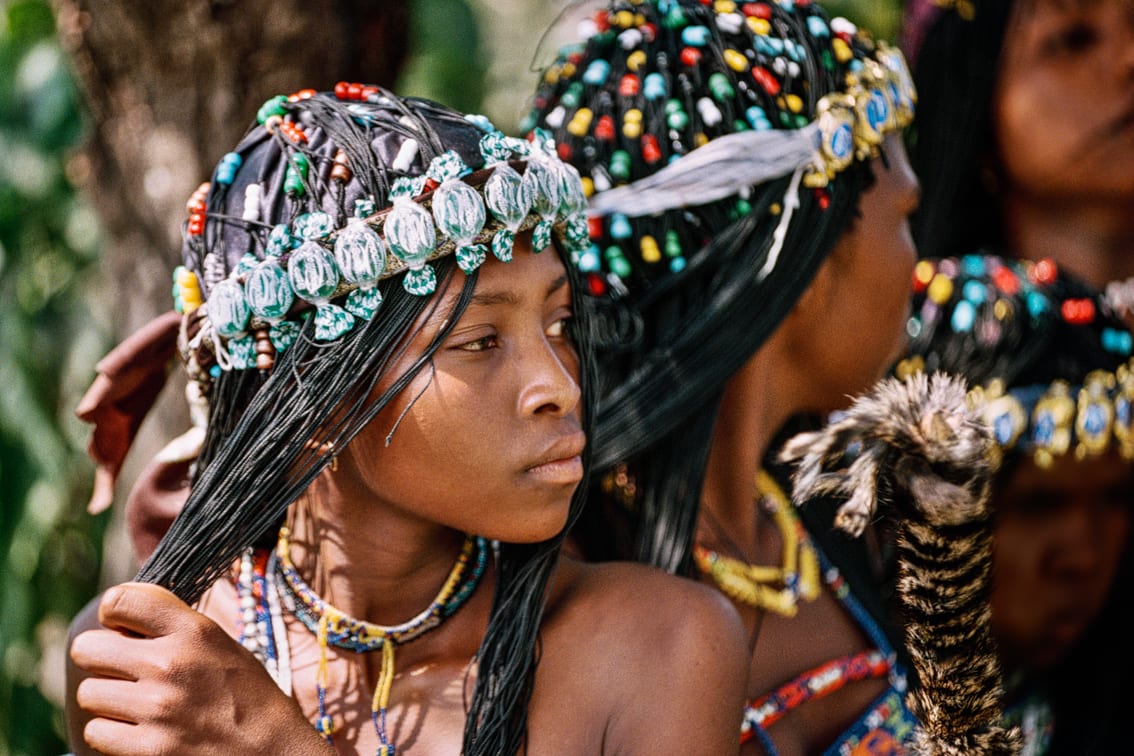 Context of the artworks amaNtombazane, esiPongweni amaNtombazane prepare for the celebrations of a coming-of-age ritual (umemulo); esiPongweni, Keates Drift, KwaZulu-Natal....