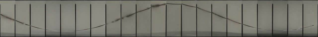 Sunburned GSP#850 (Double midnight, North Slope, Arctic Circle, Alaska), 2015 Twenty-One Gelatin Silver Paper Negatives Dimensions, each element: 10' x...