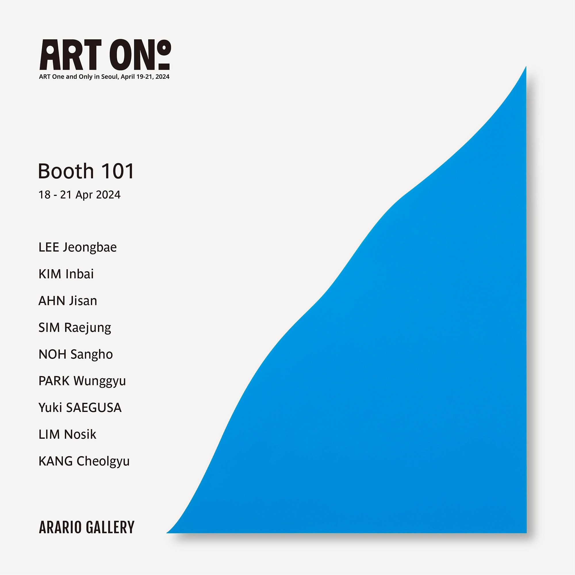 ARARIO GALLERY will participate in the inaugural Art OnO 2024, a new art fair taking place from April 18 (Thu)...