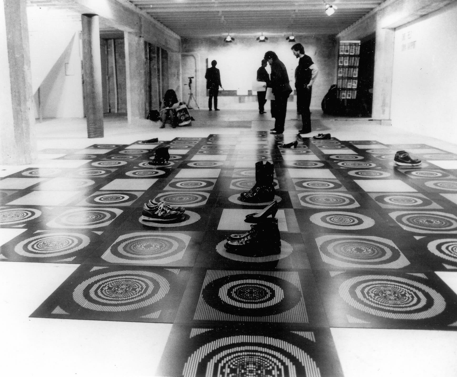Shoe-Field, an interactive installation, 1986