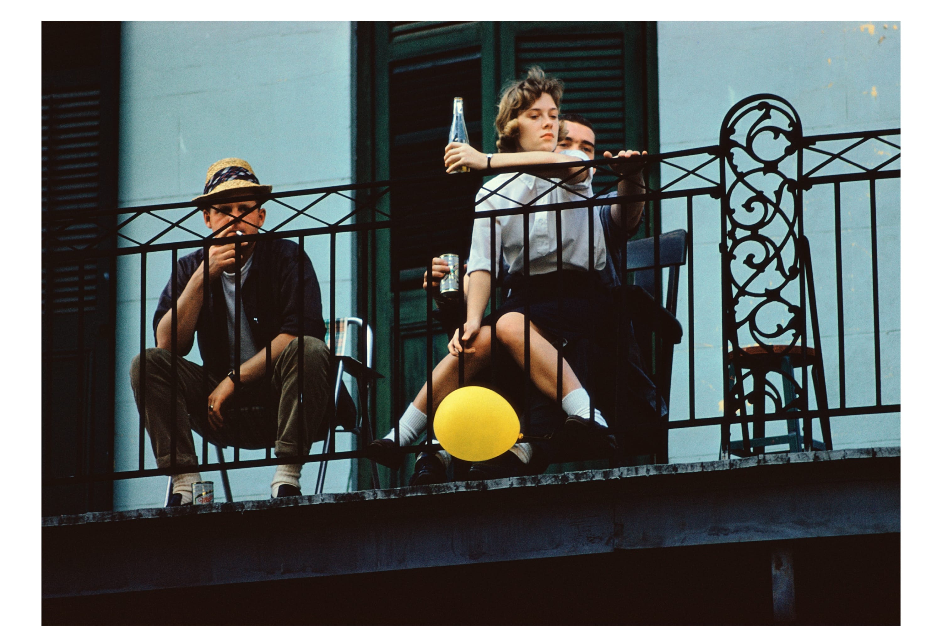 Ernst Haas Yellow Balloon, New Orleans, 1960 Signed, titled, dated, and editioned with copyright credit by Alexander Haas, the artist's...