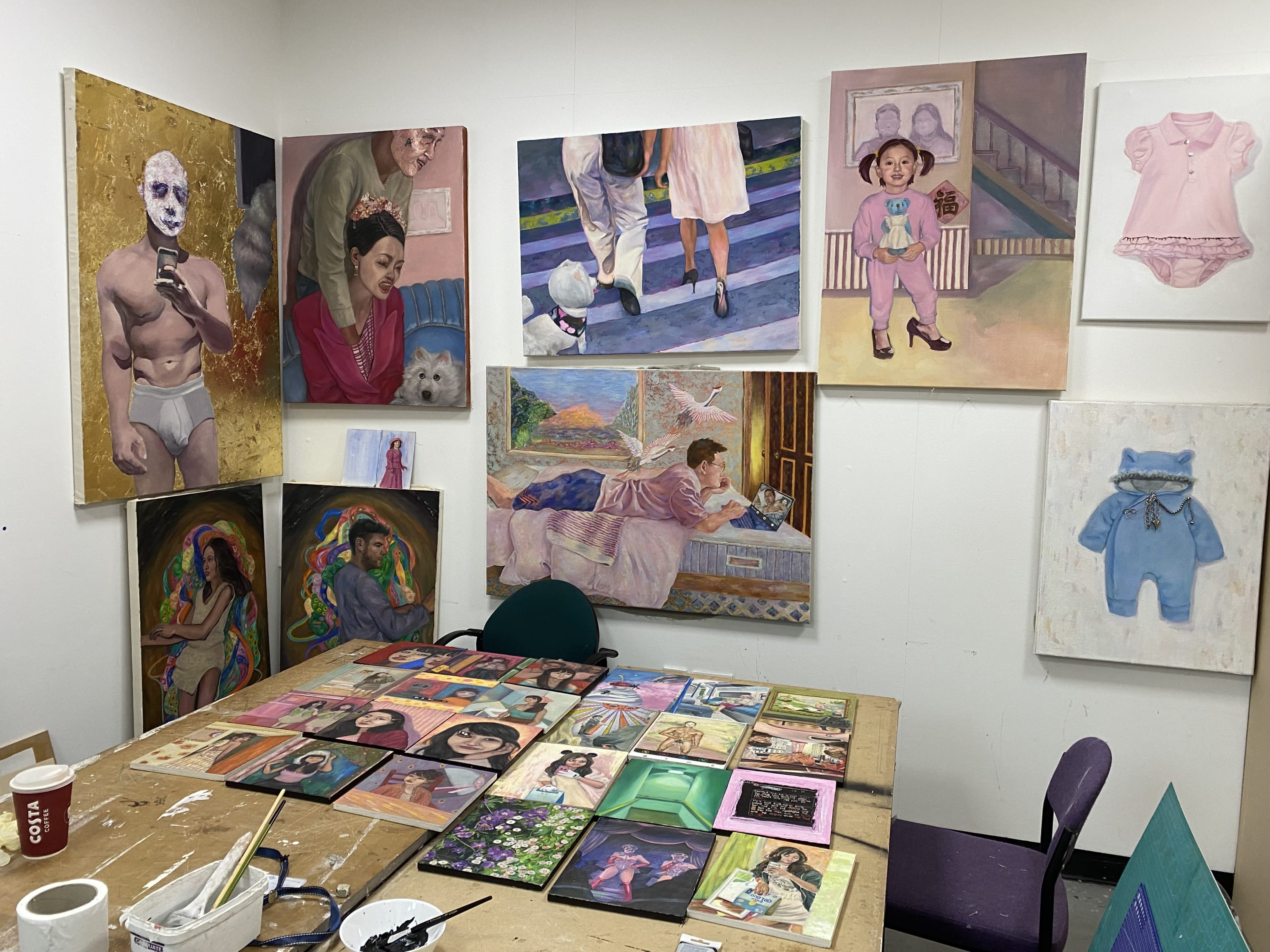 Xinan Yang (b. 1994, China), is a London-based artist whose work deconstructs photographs through painting and integrating quirky narratives that...
