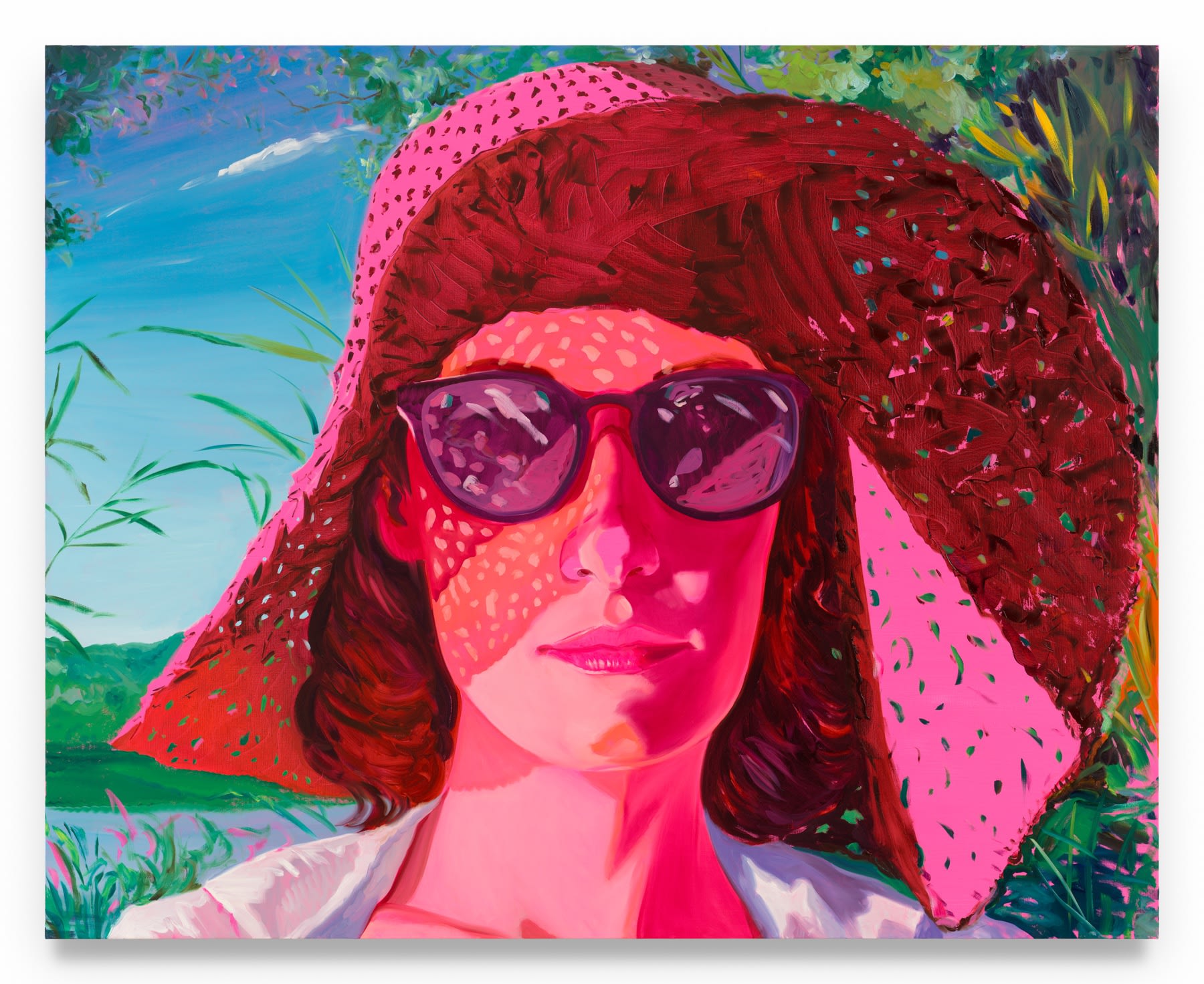 SEBASTIAN BLANCK Pink and Brown, 2024 Oil on canvas 60 x 84 inches 152.4 x 213.4 cm (MMG#37227)