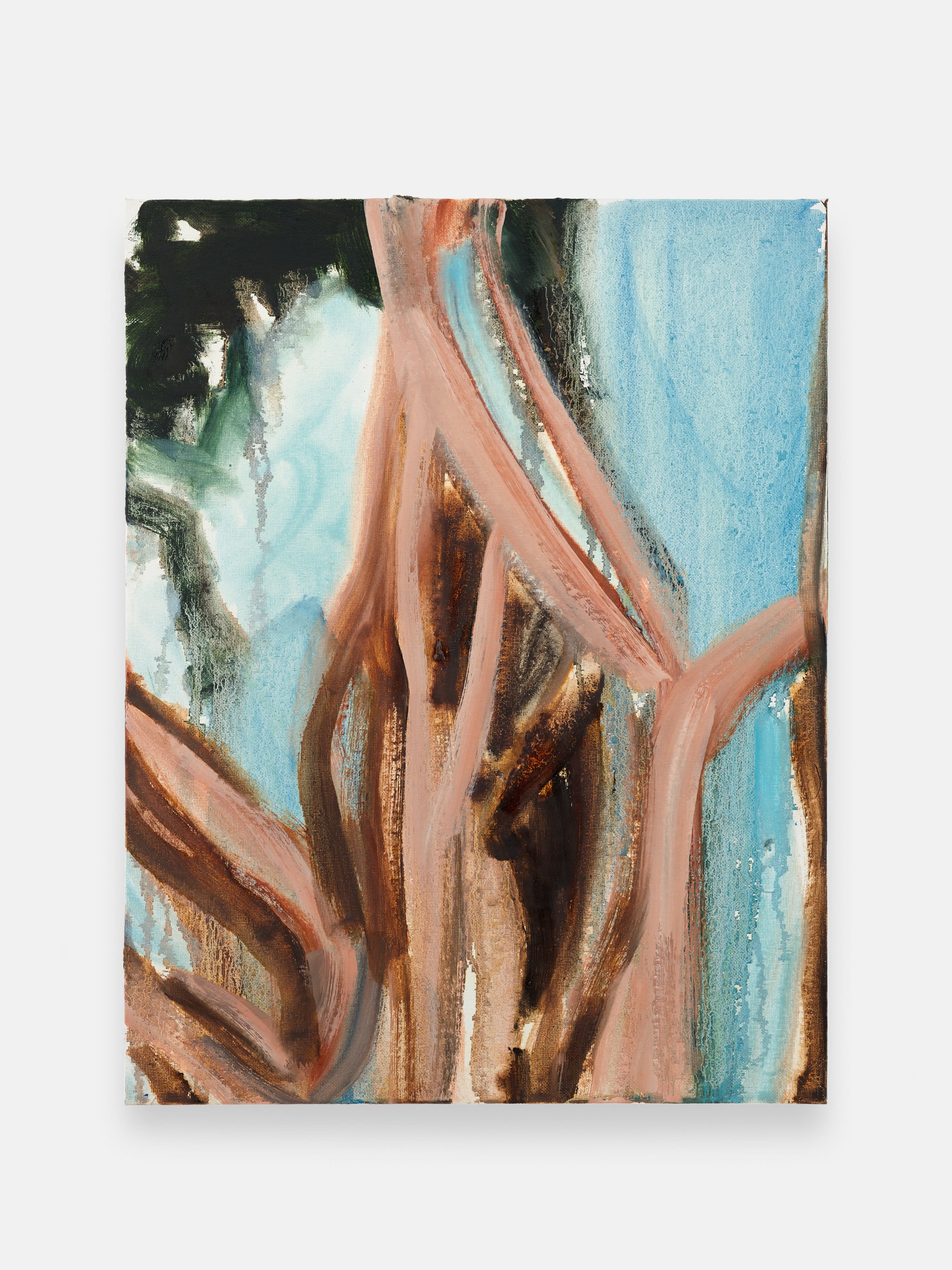 Matthew Krishanu Banyan (Trunk), 2019 signed, dated, titled verso oil on board 46 x 36 cm. 18 x 14 1/4...