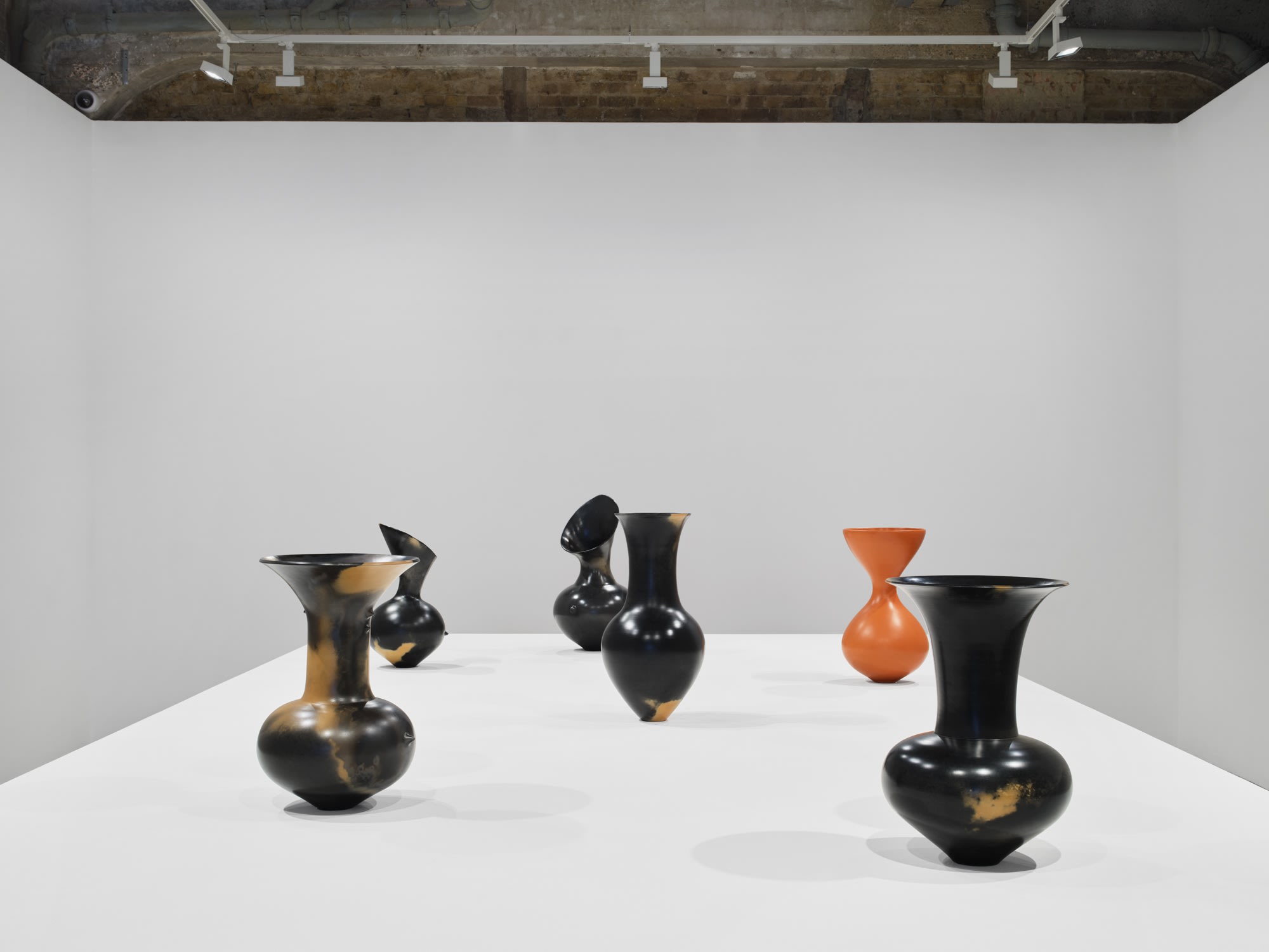 Installation view: Magdalene Odundo, Thomas Dane Gallery, London, England