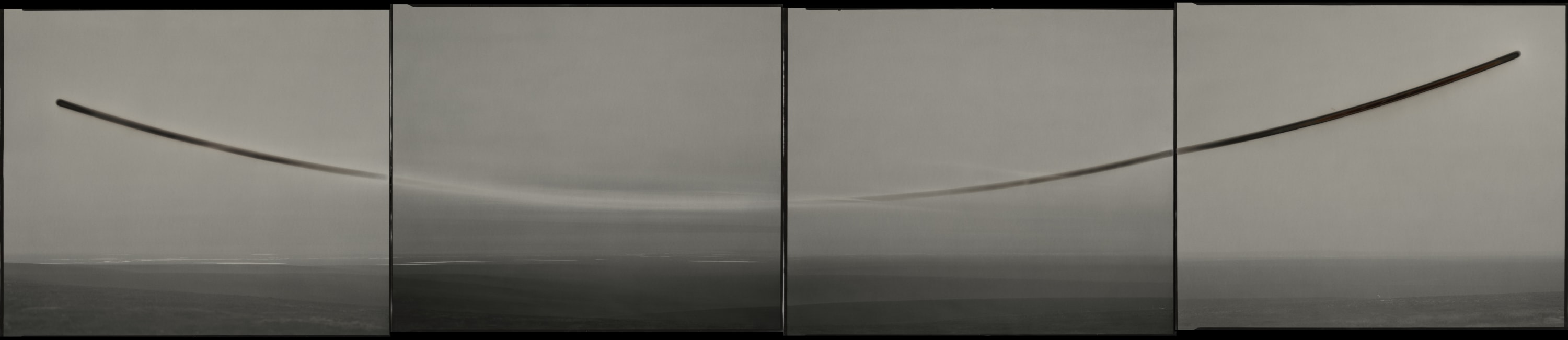 Sunburned GSP#858 (Sunset/sunrise, North Slope, Arctic Circle, Alaska), 2015 Four Gelatin Silver Paper Negatives Dimensions, each element: 20' x 24'...