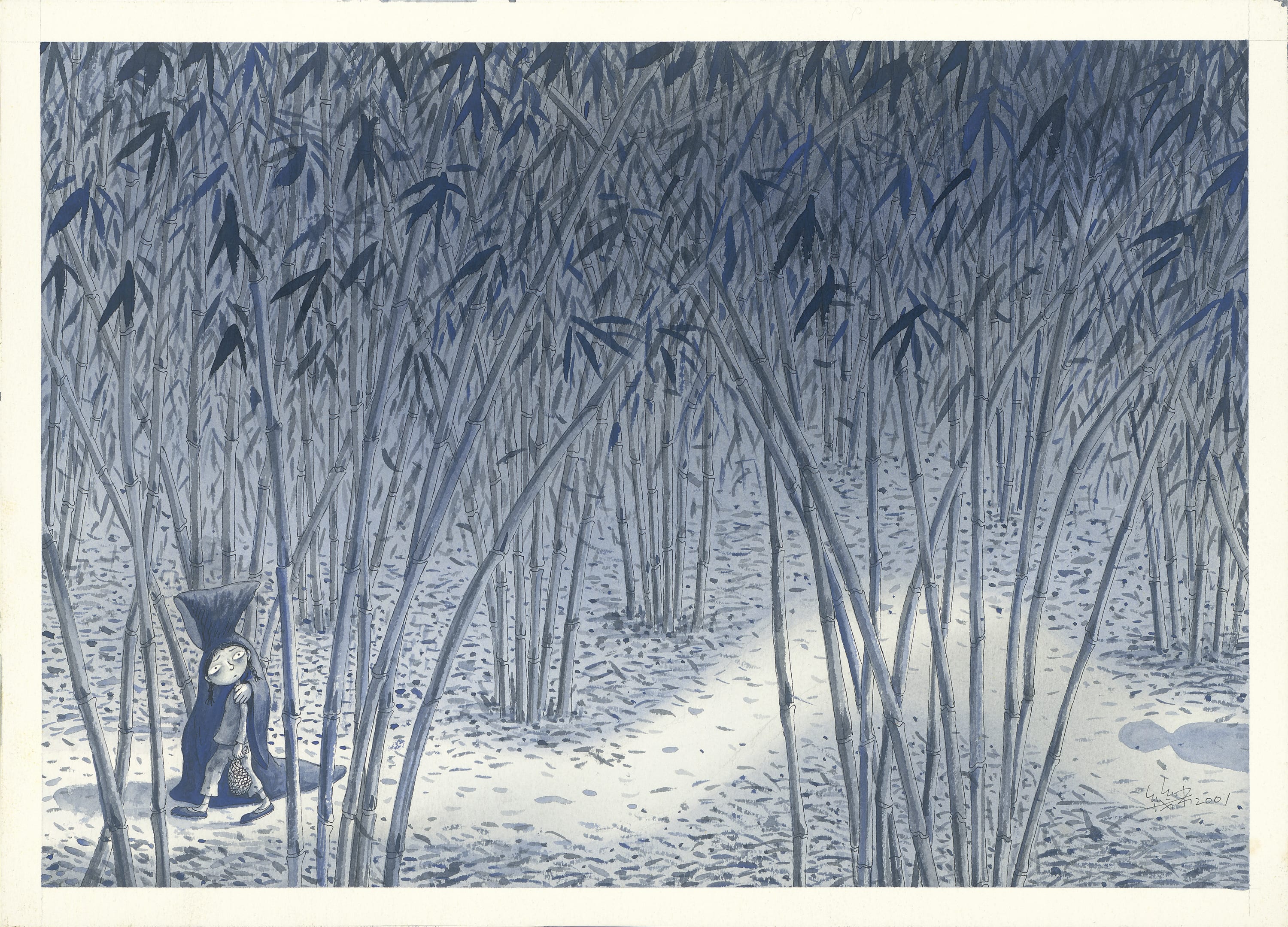 幾米 Jimmy Liao, 母親 Mother, 2001 壓克力顏料、水彩、油性簽字筆／紙 Acrylic, watercolor and marker on paper, 35 x 49 cm / each, set...