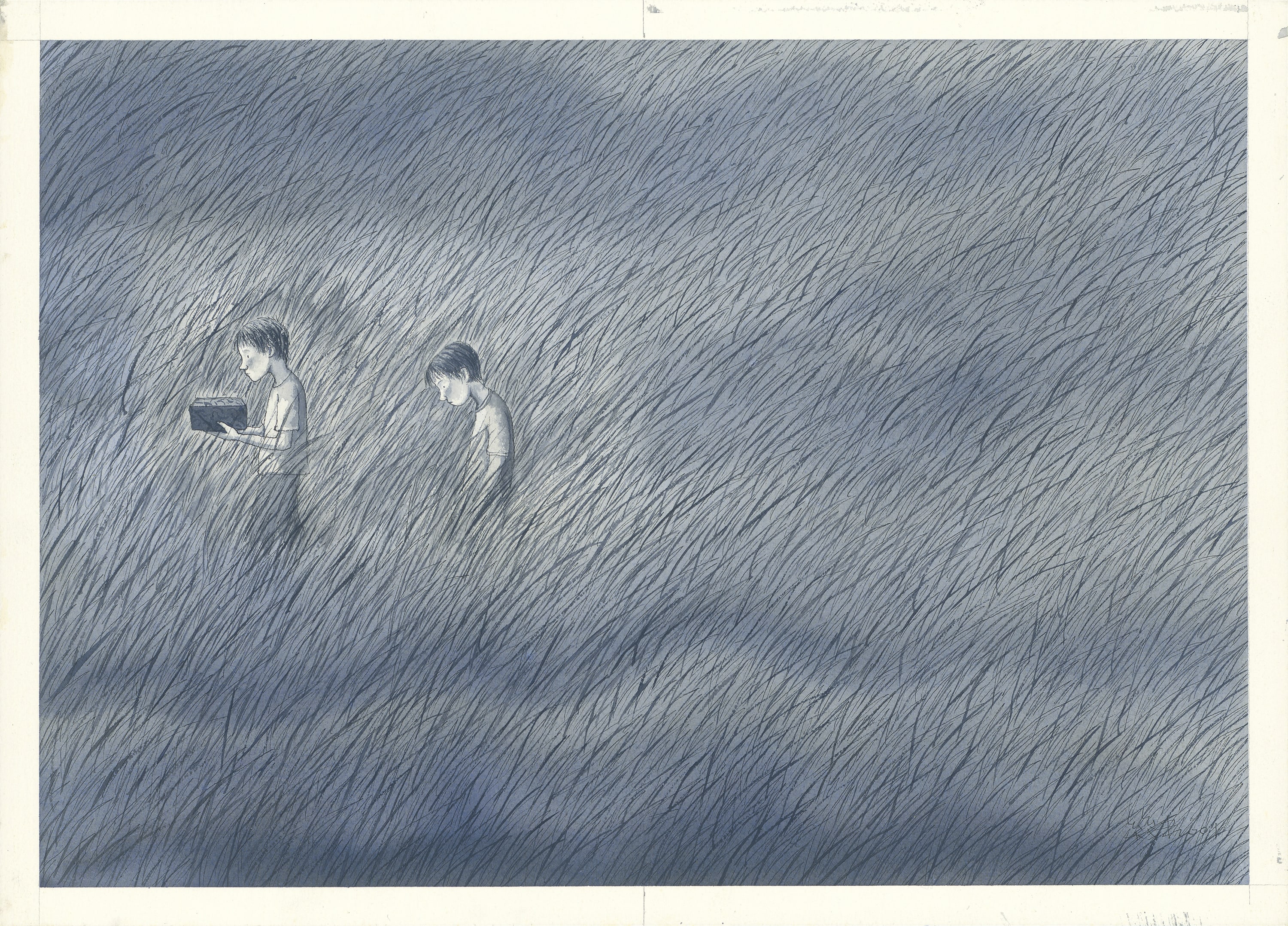 幾米 Jimmy Liao, 母親 Mother, 2001 壓克力顏料、水彩、油性簽字筆／紙 Acrylic, watercolor and marker on paper, 35 x 49 cm / each, set...