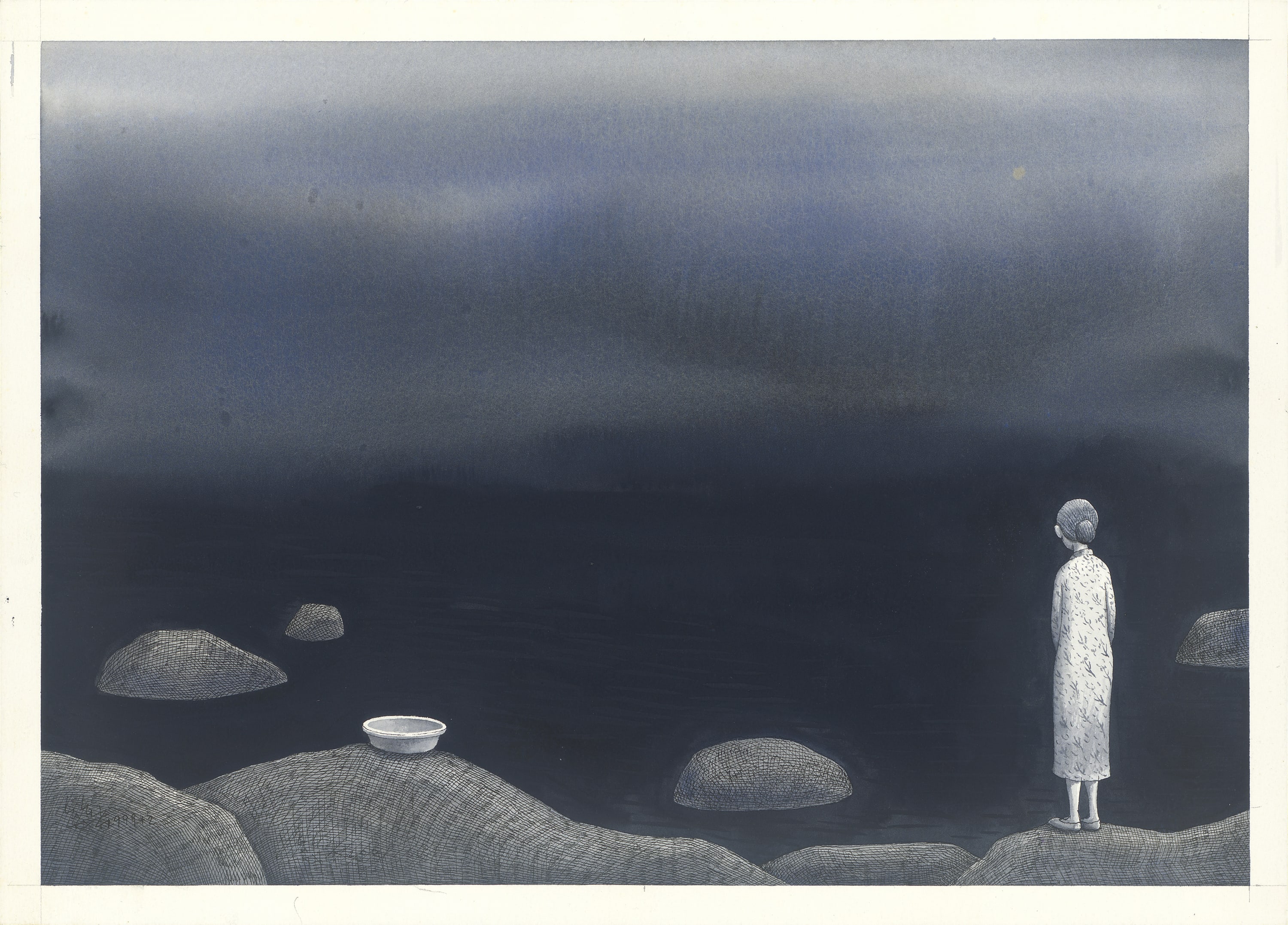 幾米 Jimmy Liao, 母親 Mother, 2001 壓克力顏料、水彩、油性簽字筆／紙 Acrylic, watercolor and marker on paper, 35 x 49 cm / each, set...