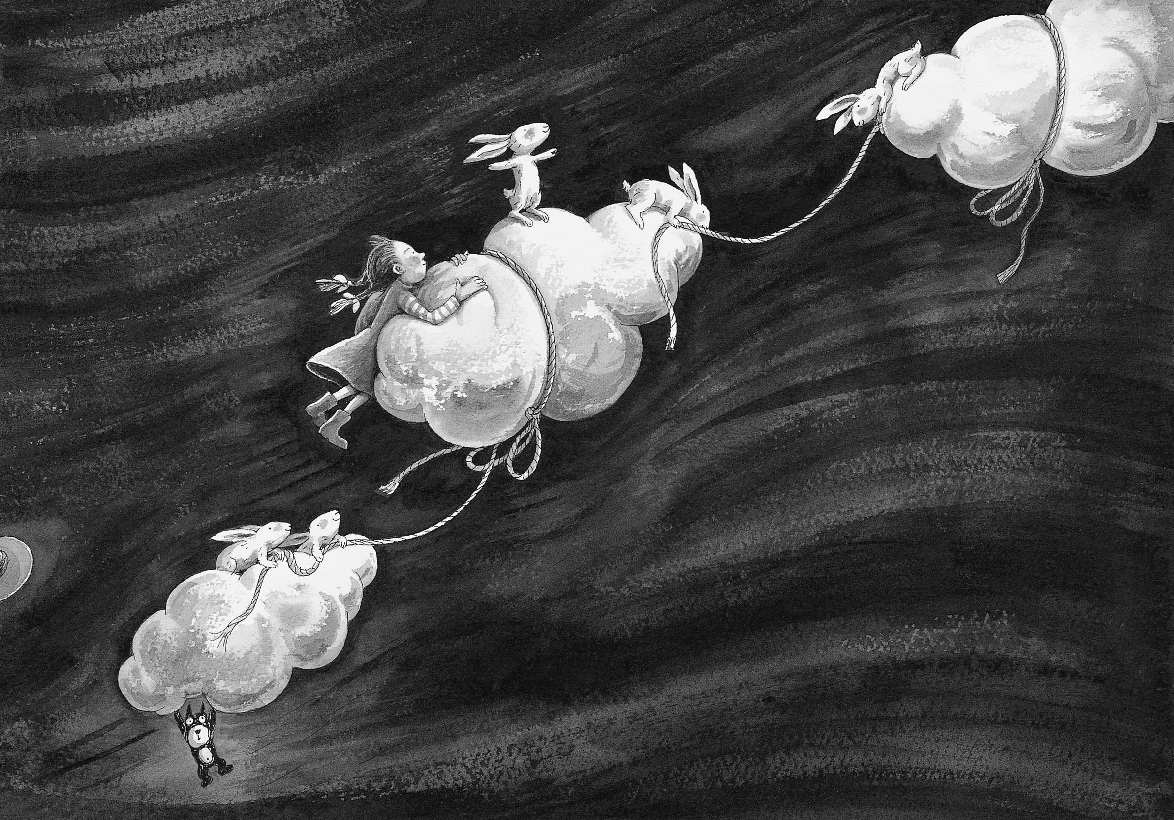 幾米 Jimmy Liao 謝謝你毛毛兔，這個下午真好玩 Thank you, Furry Bunny, for a wonderful afternoon 2005 壓克力顏料、水彩、油性簽字筆／紙 Acrylic, watercolor and marker on paper,...