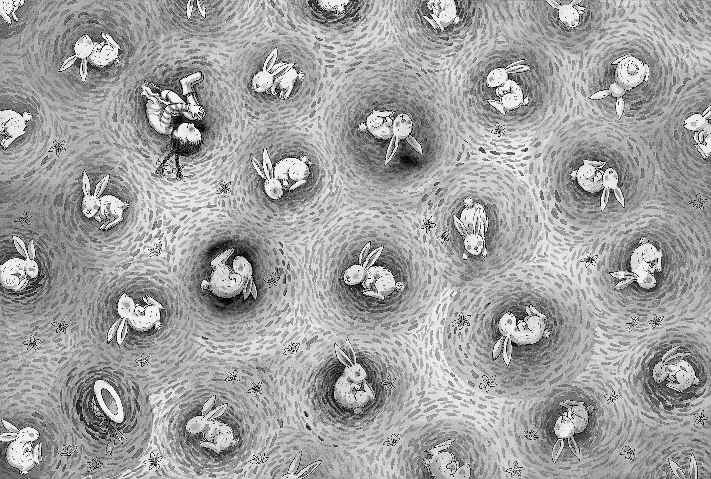 幾米 Jimmy Liao 謝謝你毛毛兔，這個下午真好玩 Thank you, Furry Bunny, for a wonderful afternoon 2005 壓克力顏料、水彩、油性簽字筆／紙 Acrylic, watercolor and marker on paper,...