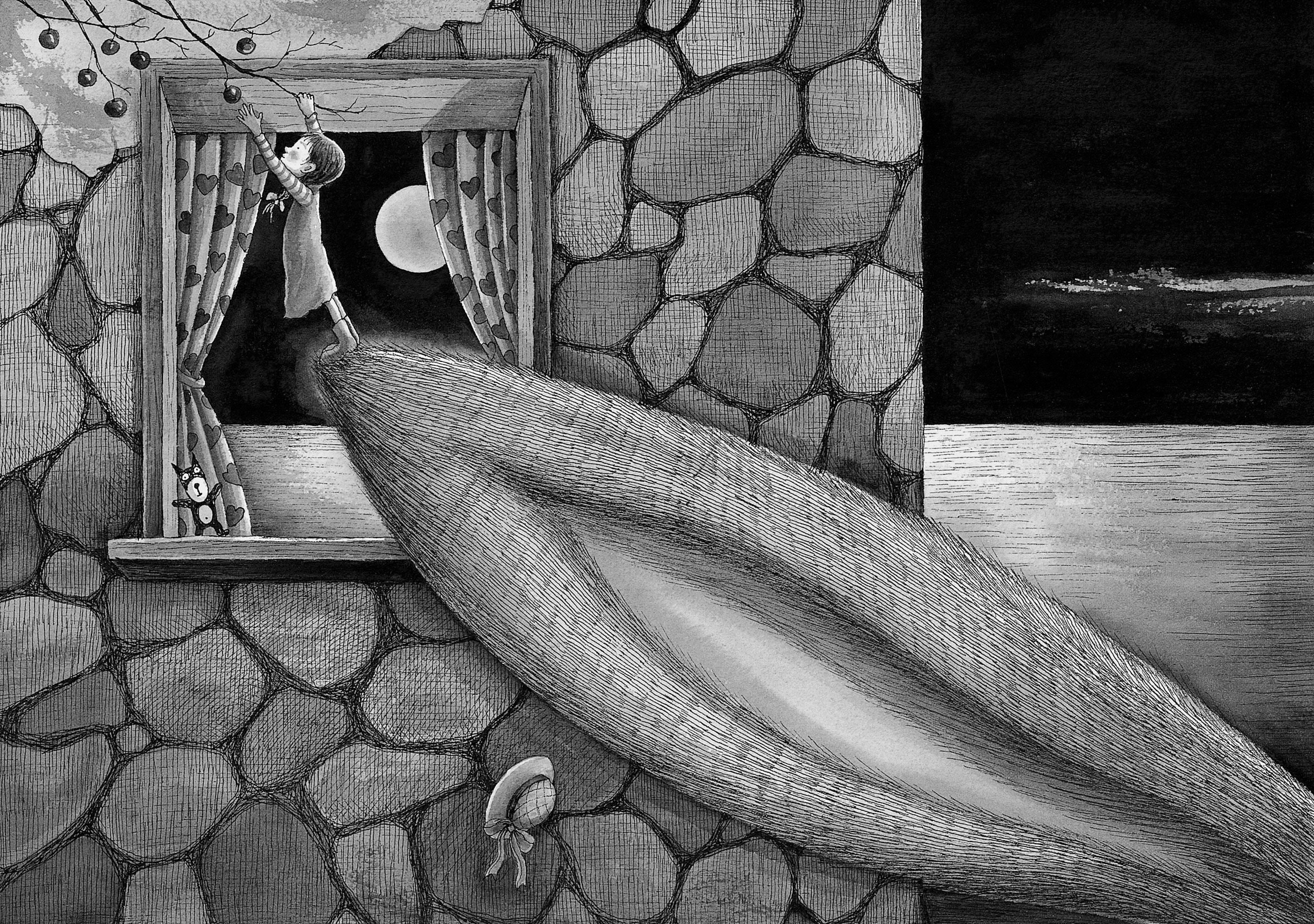 幾米 Jimmy Liao 謝謝你毛毛兔，這個下午真好玩 Thank you, Furry Bunny, for a wonderful afternoon 2005 壓克力顏料、水彩、油性簽字筆／紙 Acrylic, watercolor and marker on paper,...