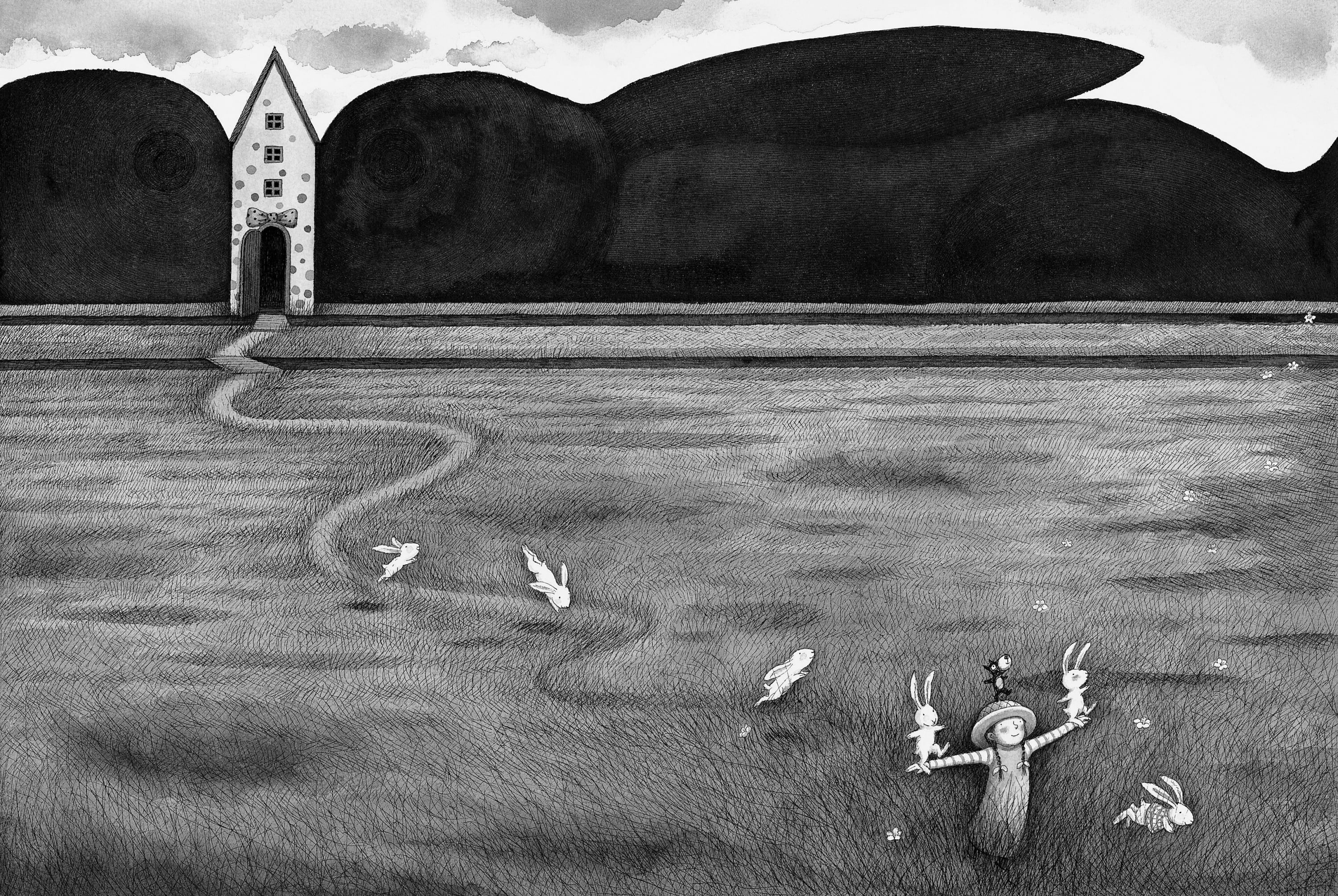 幾米 Jimmy Liao 謝謝你毛毛兔，這個下午真好玩 Thank you, Furry Bunny, for a wonderful afternoon 2005 壓克力顏料、水彩、油性簽字筆／紙 Acrylic, watercolor and marker on paper,...