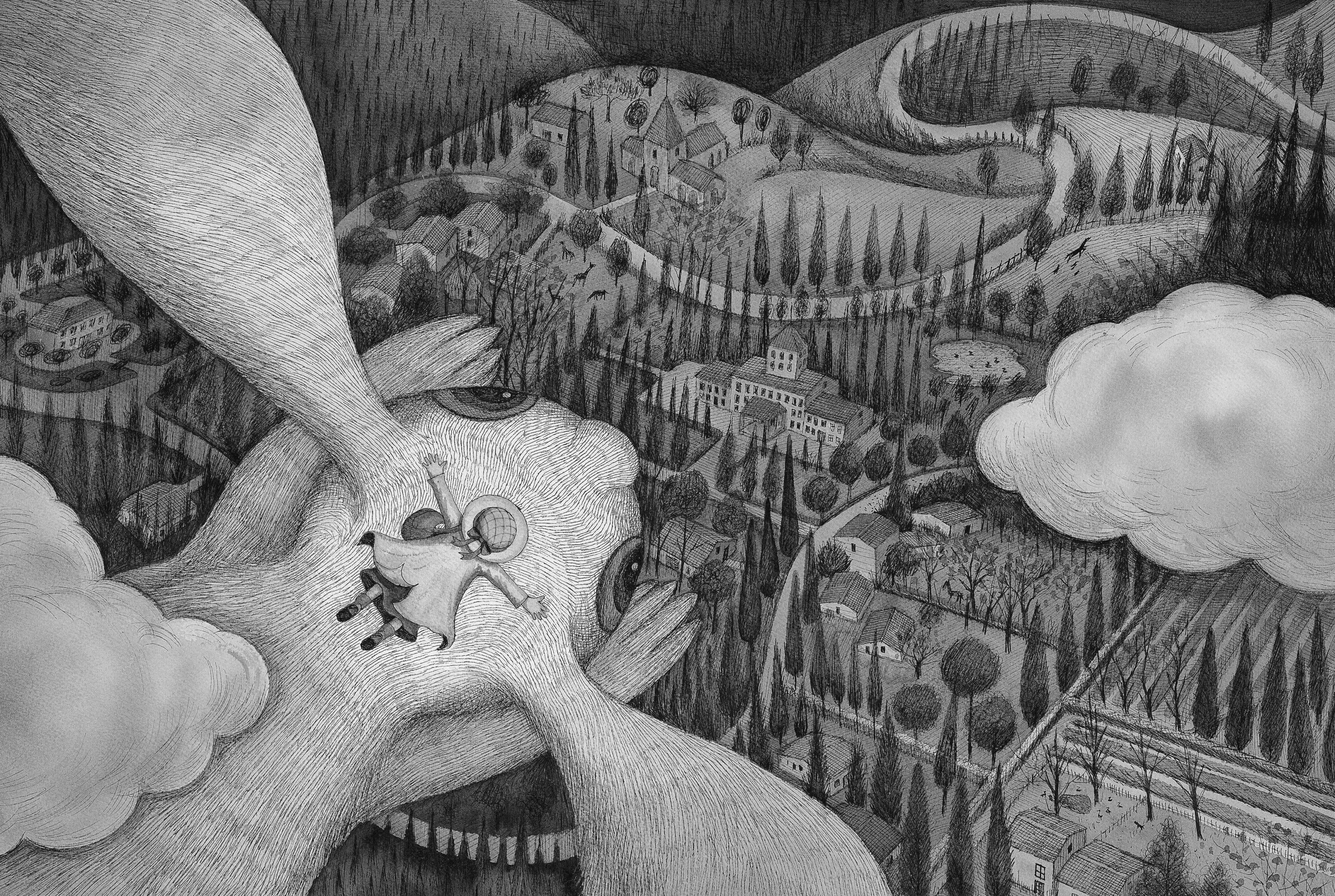 幾米 Jimmy Liao 謝謝你毛毛兔，這個下午真好玩 Thank you, Furry Bunny, for a wonderful afternoon 2005 壓克力顏料、水彩、油性簽字筆／紙 Acrylic, watercolor and marker on paper,...