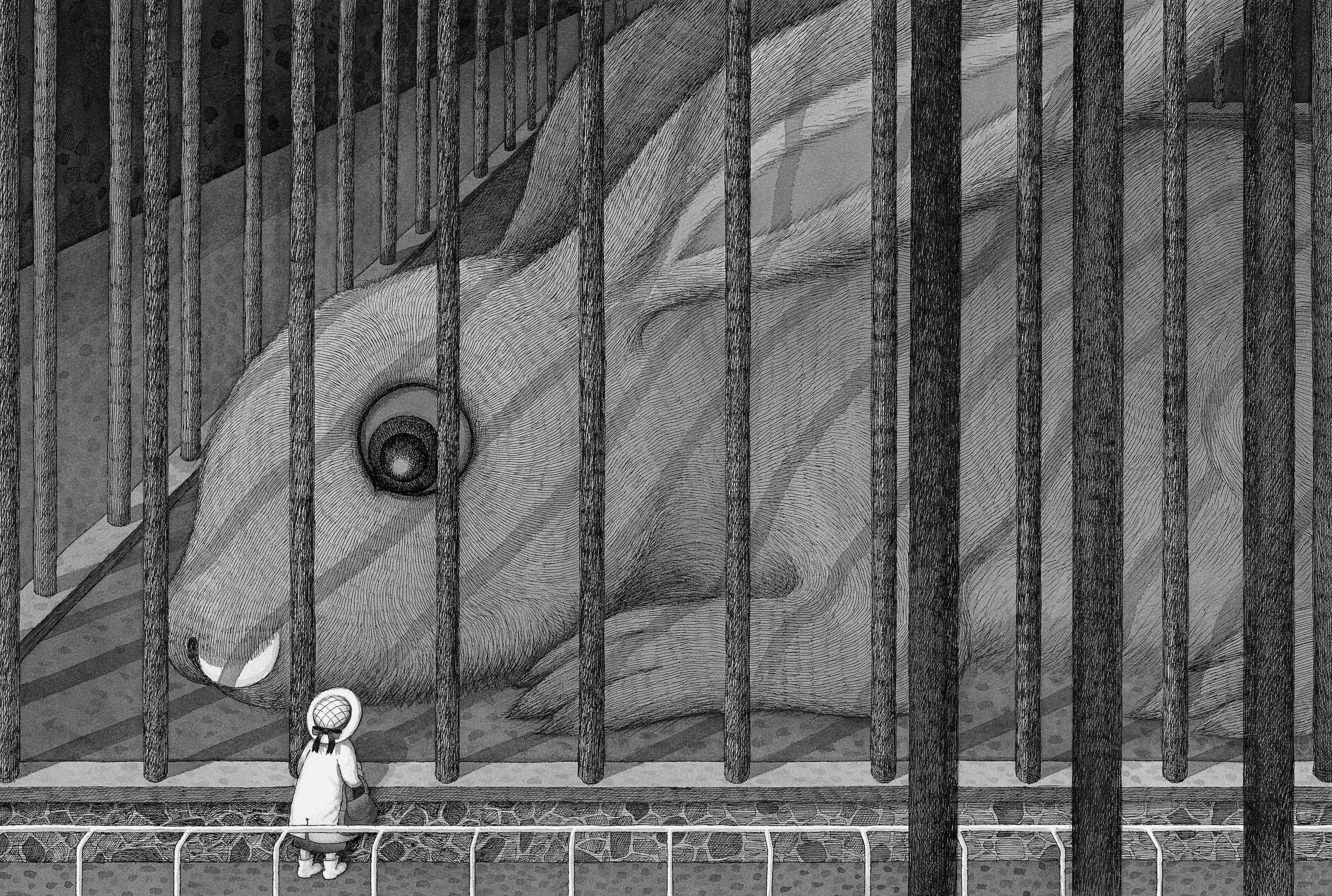 幾米 Jimmy Liao 謝謝你毛毛兔，這個下午真好玩 Thank you, Furry Bunny, for a wonderful afternoon 2005 壓克力顏料、水彩、油性簽字筆／紙 Acrylic, watercolor and marker on paper,...