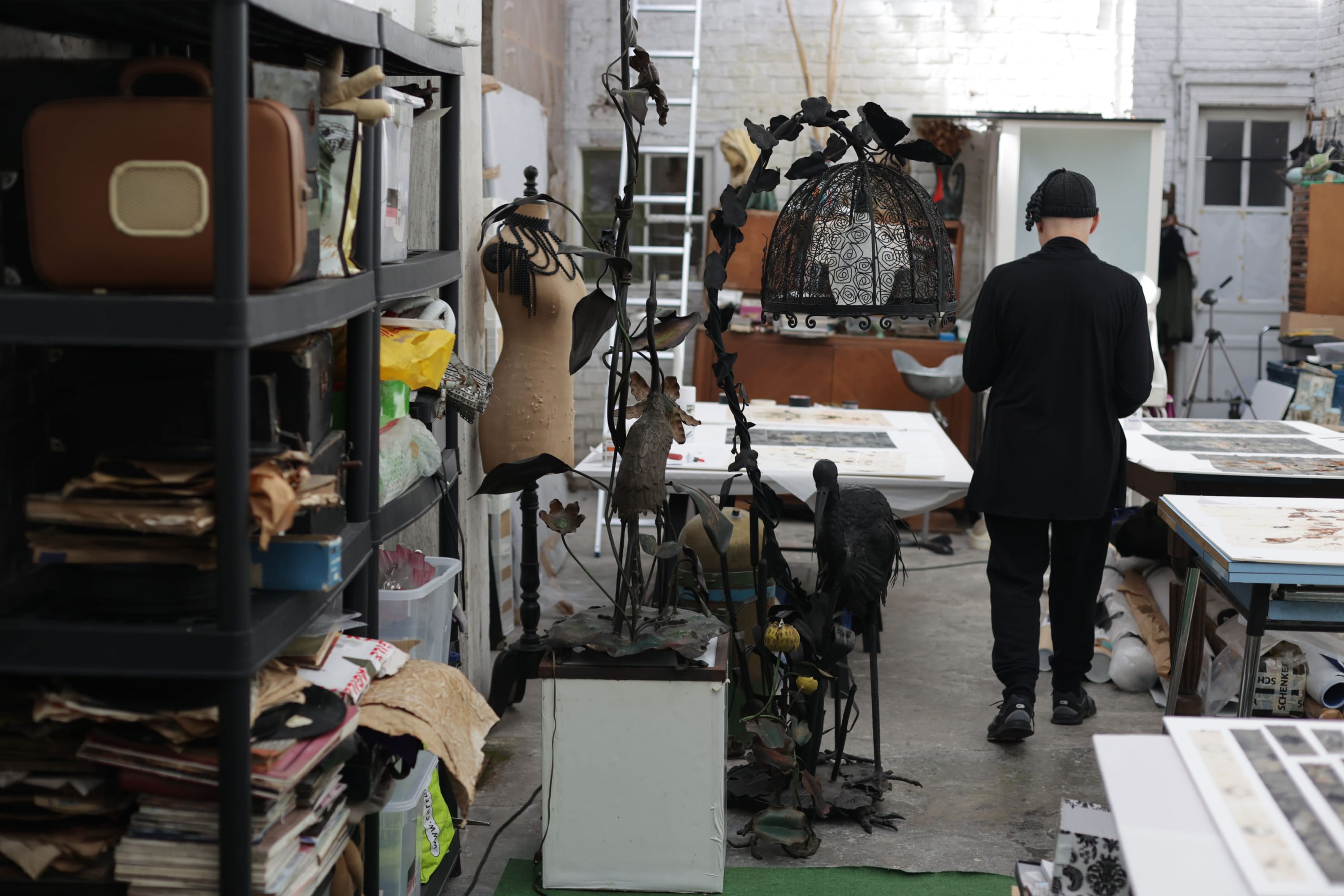 Cohen's studio in Lille, France