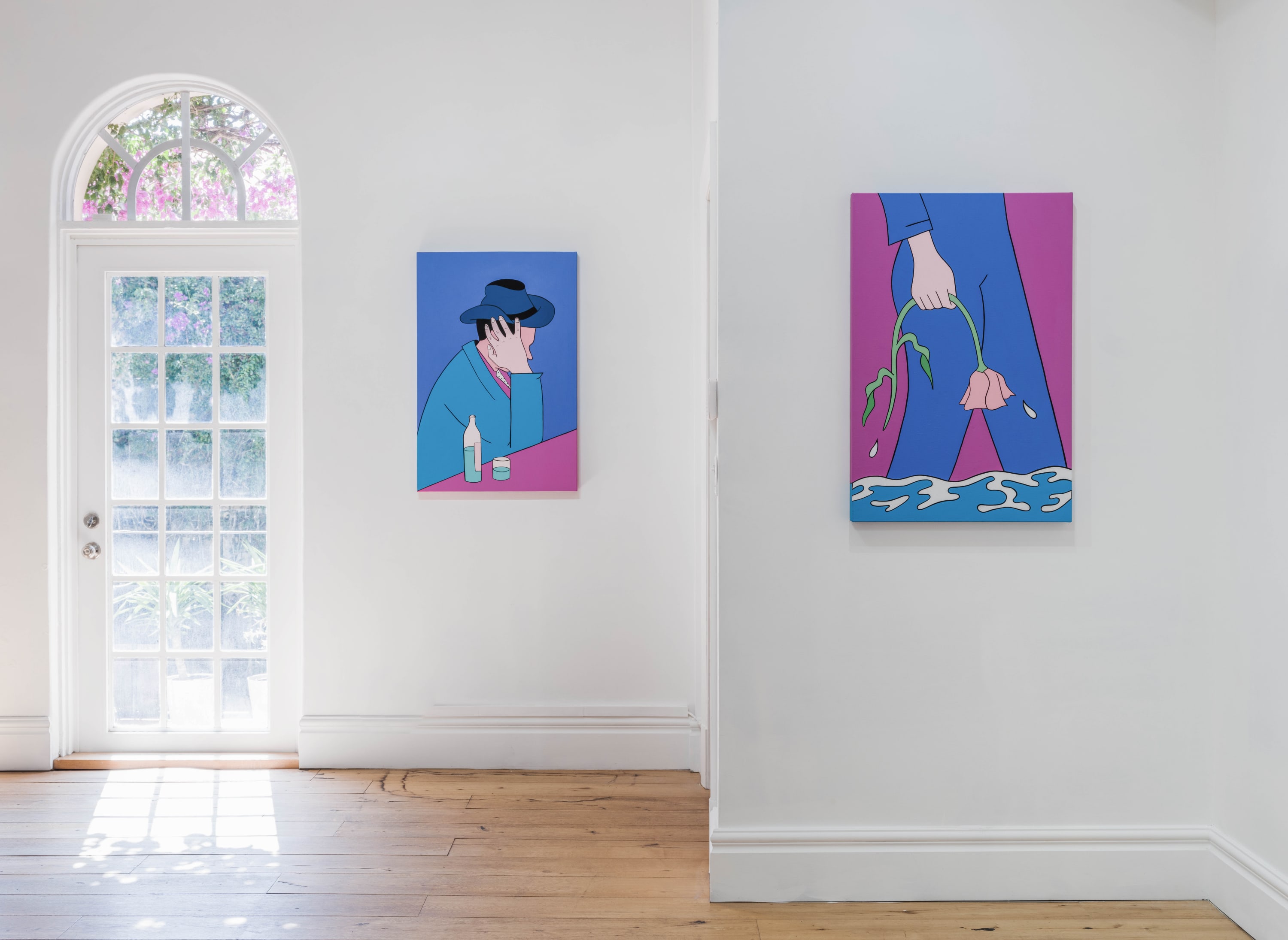 Alberto Pazzi , The Brooklyn based artist has entered his blue period with this selection of new works