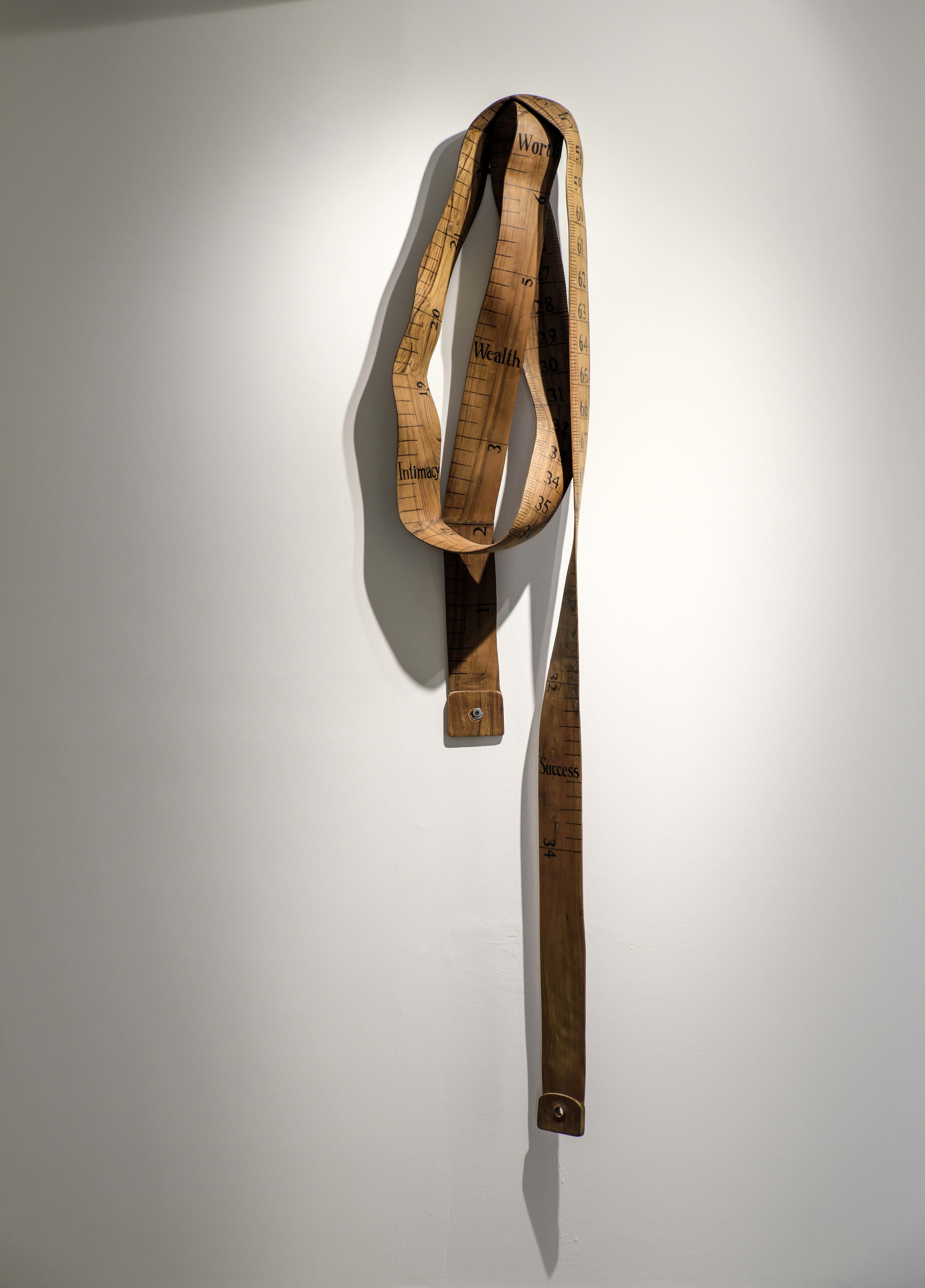 SHIVANI AGGARWAL How do I Measure? 78 x 13 x 10 Inches Teak wood and Acrylic Edition 1/3 2021
