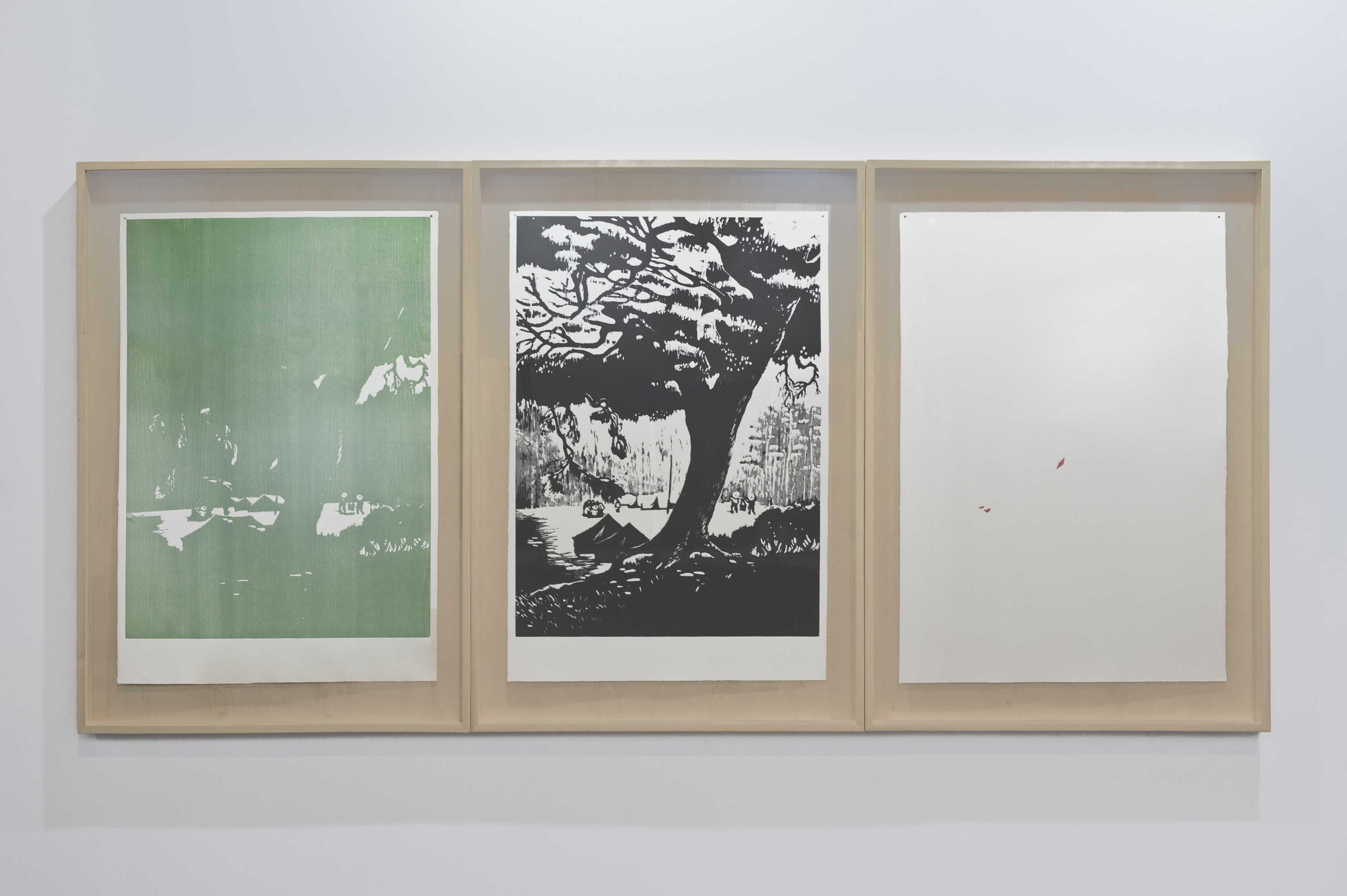 ASIER MENDIZABAL. WOODCUT (MODEST IMPERATIVE), 2013