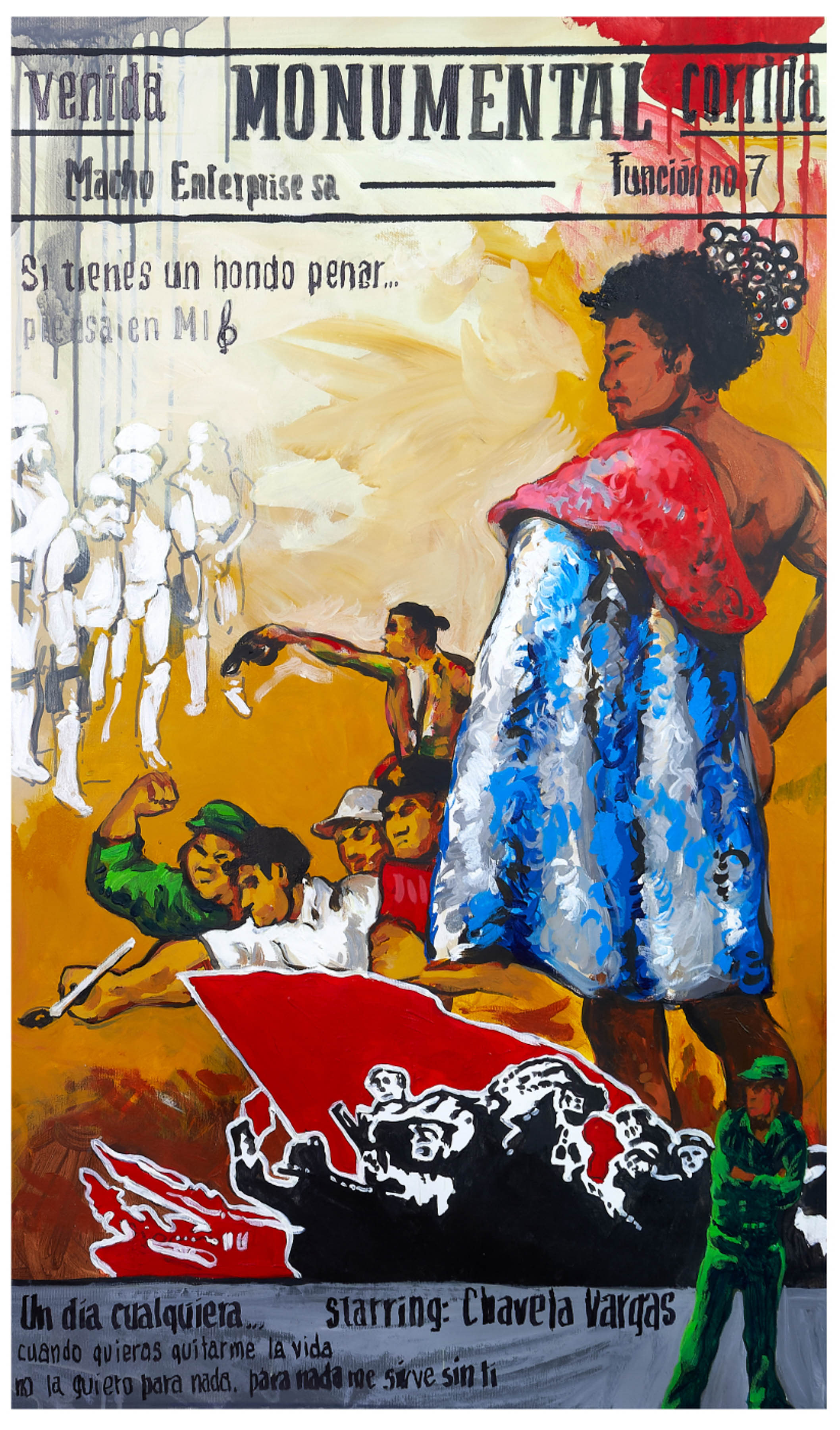 LA MONUMENTAL 2025 Acrylic on canvas 150 x 85 cm