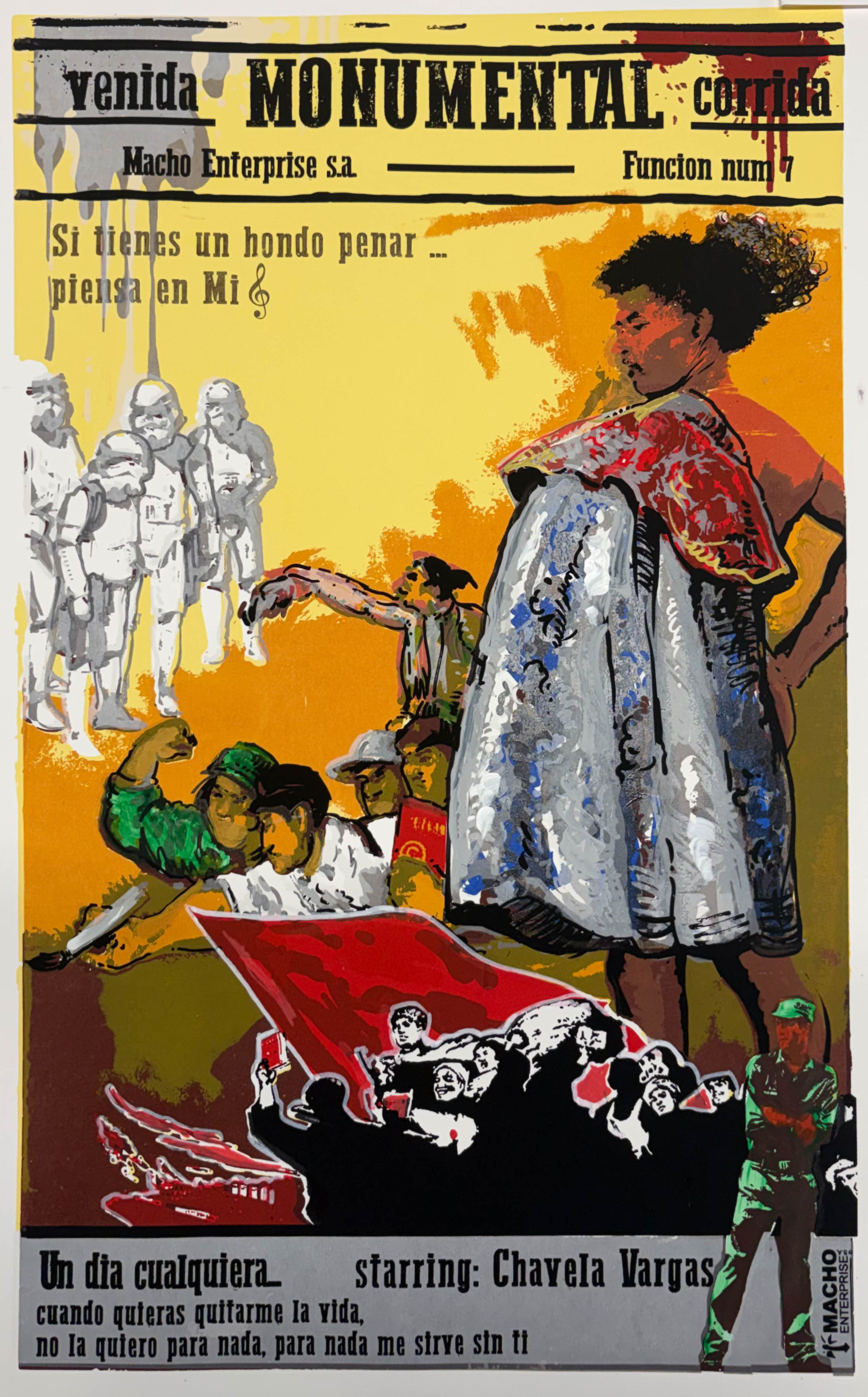 LA MONUMENTAL 2025 Silkscreen on paper 100 x 70 cm Edition of 10