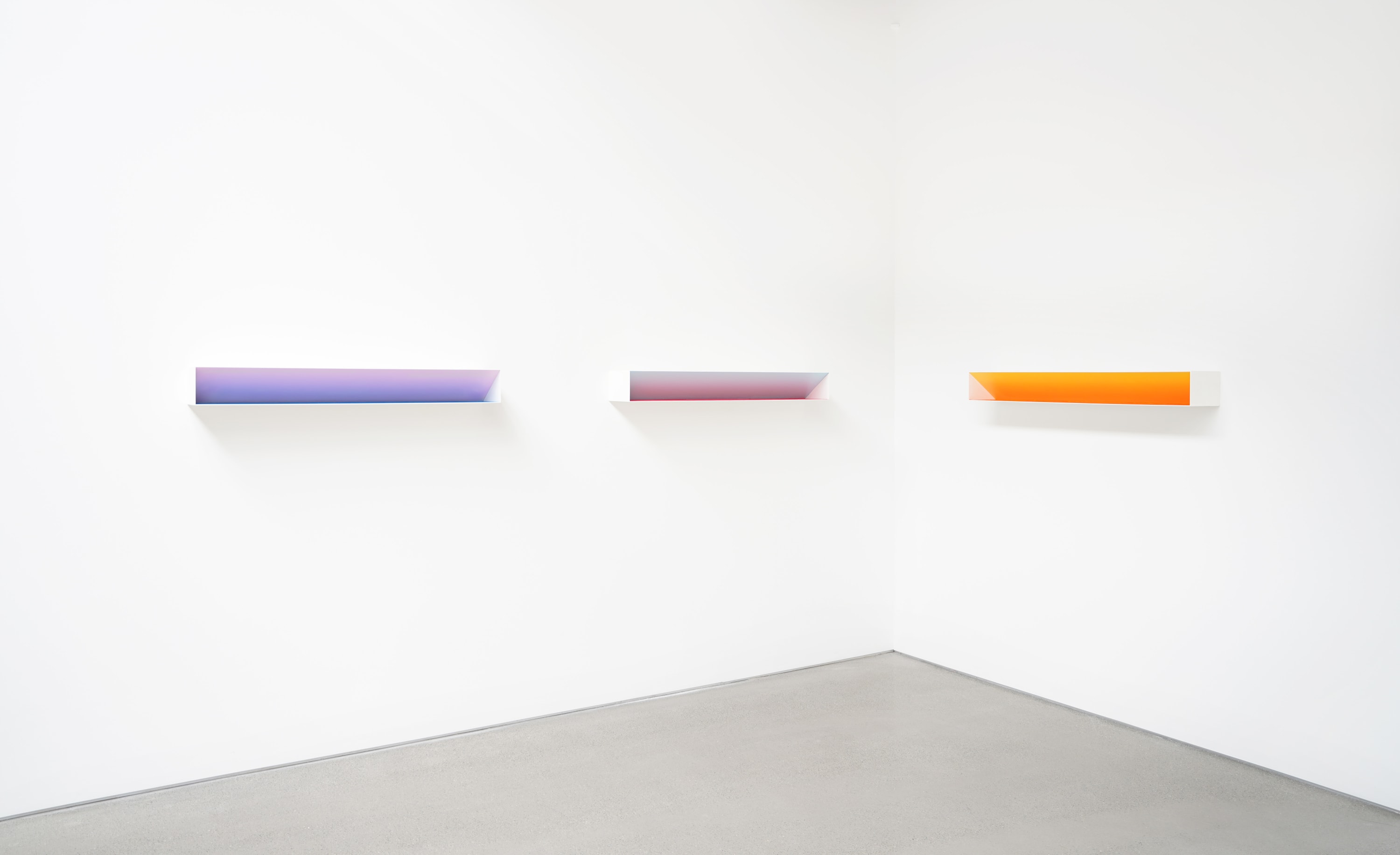 In where the sky meets the earth: Horizon, Luftwerk uses two colors and geometry in an illusion of the horizon,...