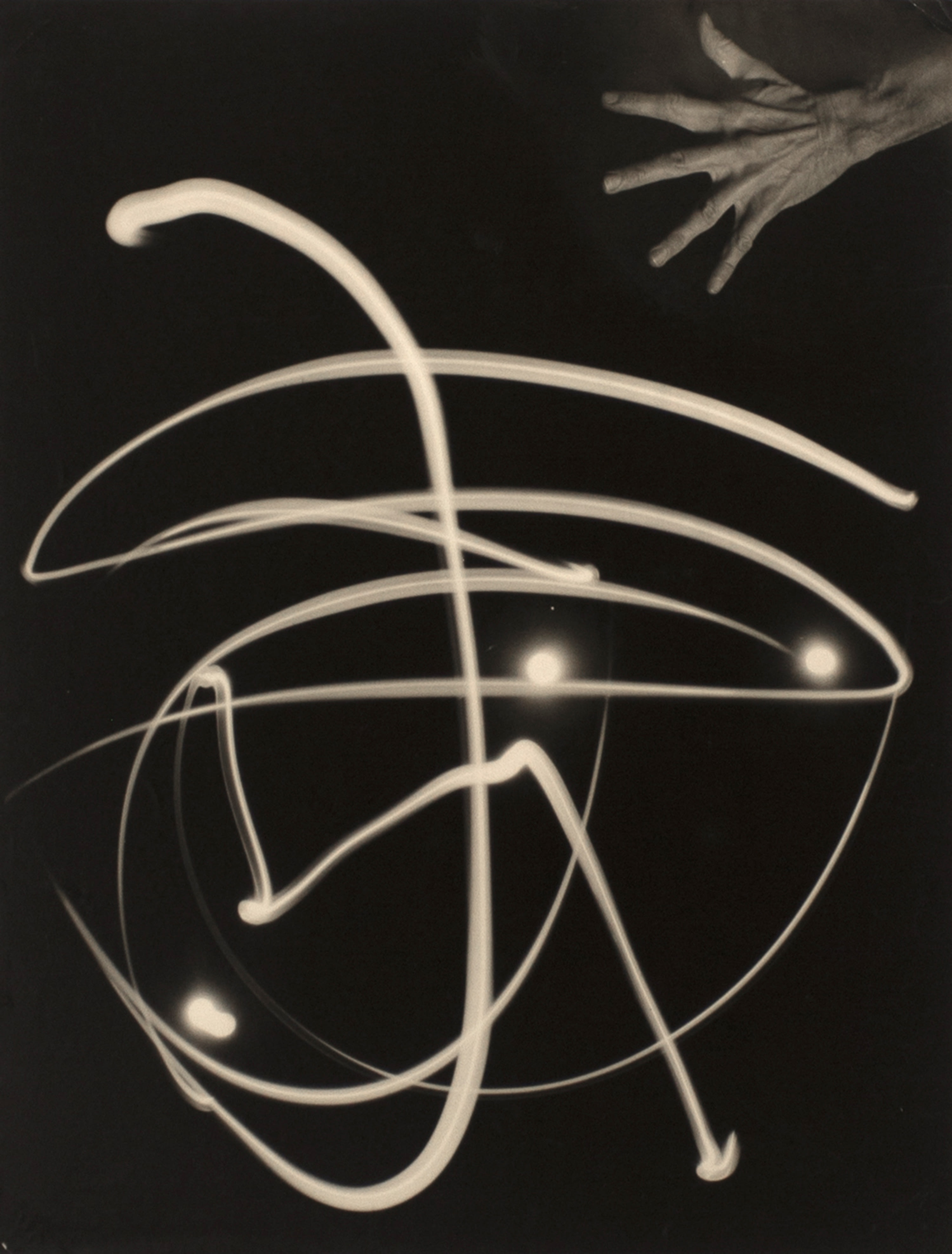 Barbara Morgan (1900-1992) Pure Energy and Neurotic Man, 1945 Gelatin silver print mounted to board, printed c. 1960s Signed in...