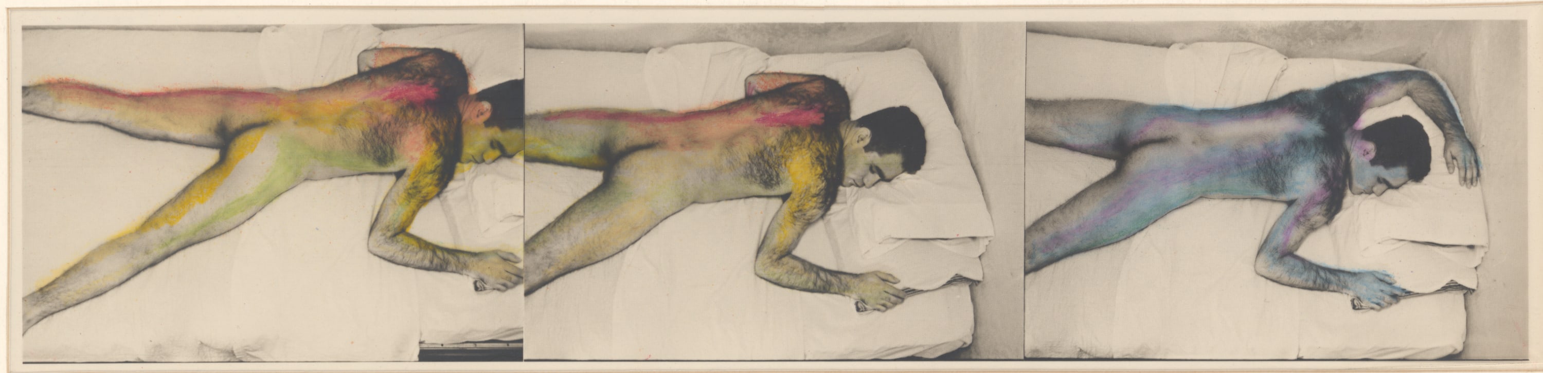 Keith Smith (b. 1938) Untitled, 1967 Gelatin silver print, watercolor, and sheet film mounted to board, printed c. 1967 Annotated...