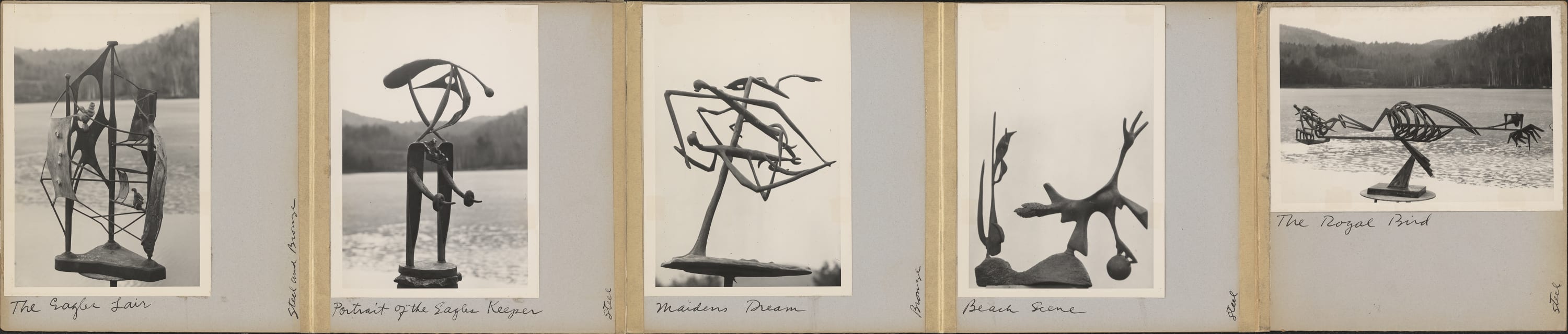 David Smith (1906-1965) Selections from Recent Work, 1948 - 1949 Accordion book with gelatin silver prints, printed c. 1949 Signed,...