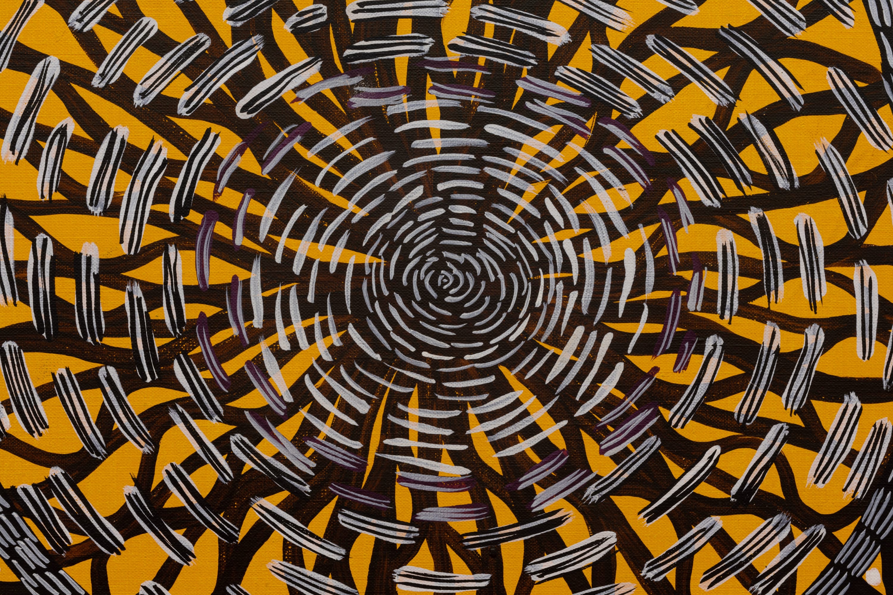 “All my works are based around weaving, fishnets and fish trap, pandanus, the different fibres, because that’s what l always...