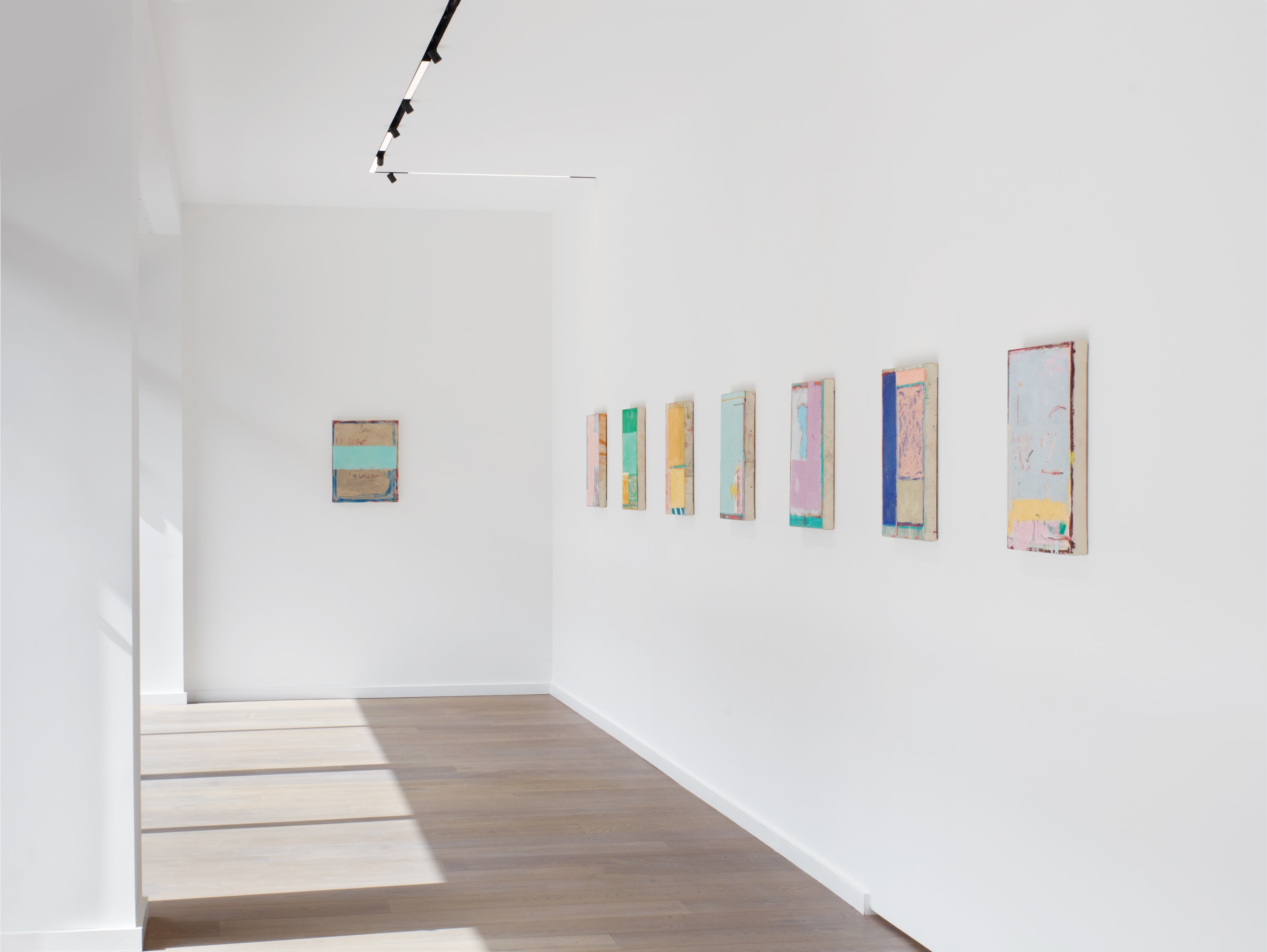 Installation view: Jhonatan Pulido: Un respiro y dos parpadeos, or one breath and two blinks, Alma Pearl, London. Photo: Ollie...