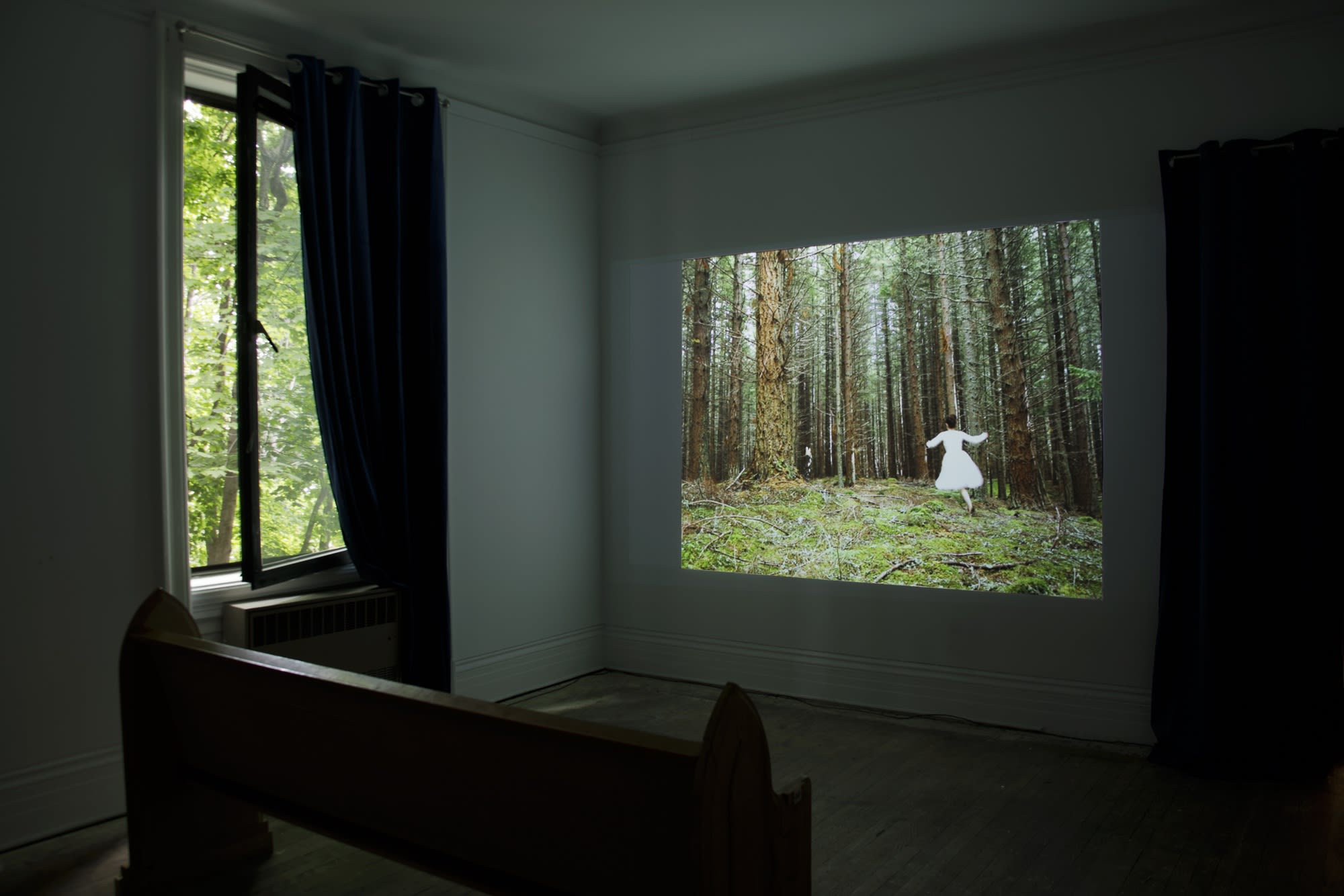 On Volya: Filling in the Frescoes (2023) Single-channel 16mm and digital video, 09:55 minutes Installation view: Liberate Thee, Angel of...